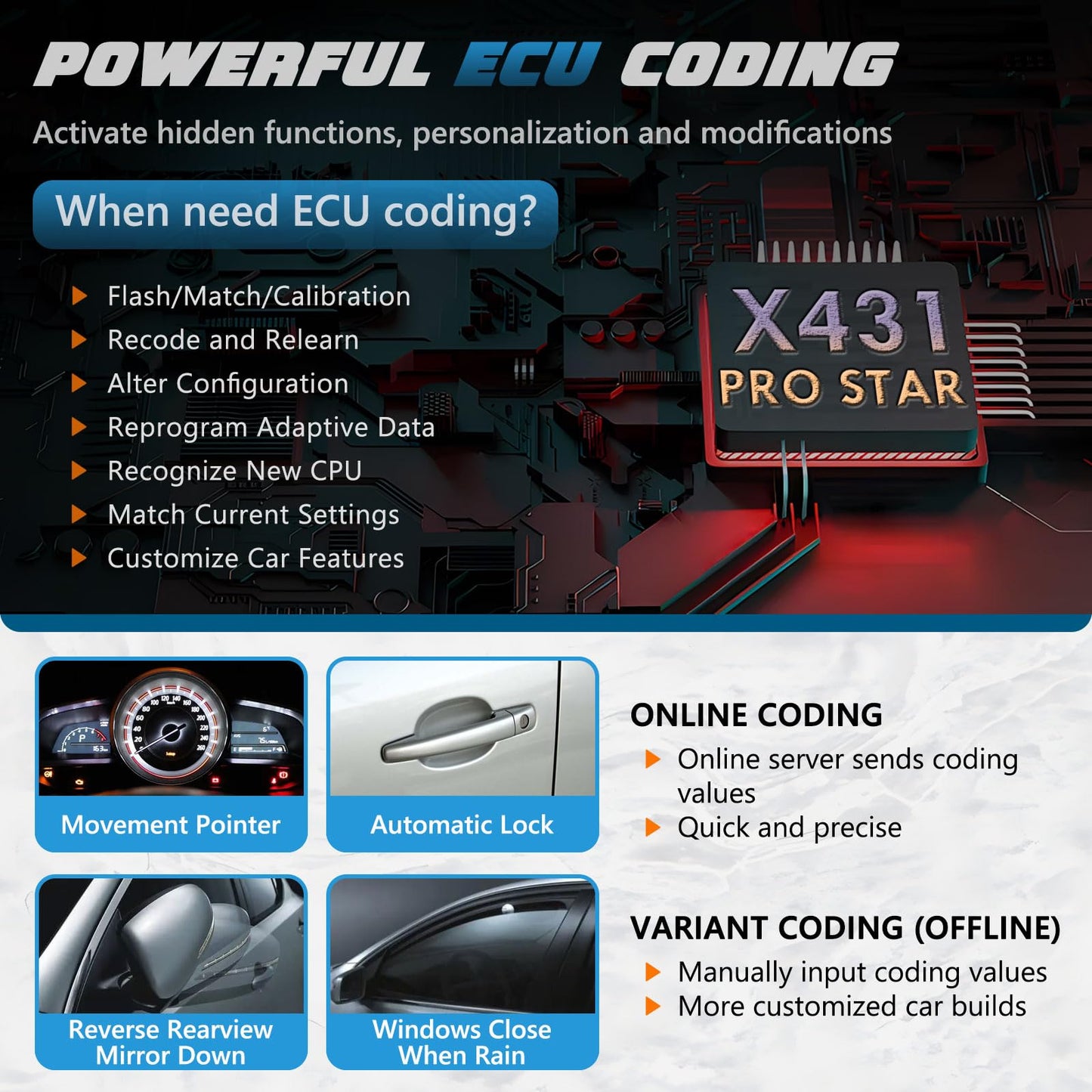 LAUNCH X431 PRO STAR 2025 OBD2 Scanner – ECU Coding & 37+ Resets