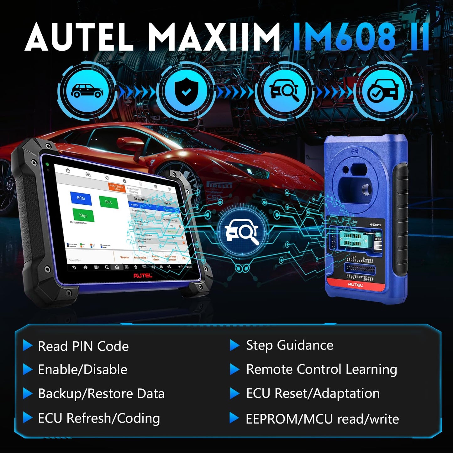 Autel MaxiIM IM608 II – 2025 Key Programming & ECU Coding Tool