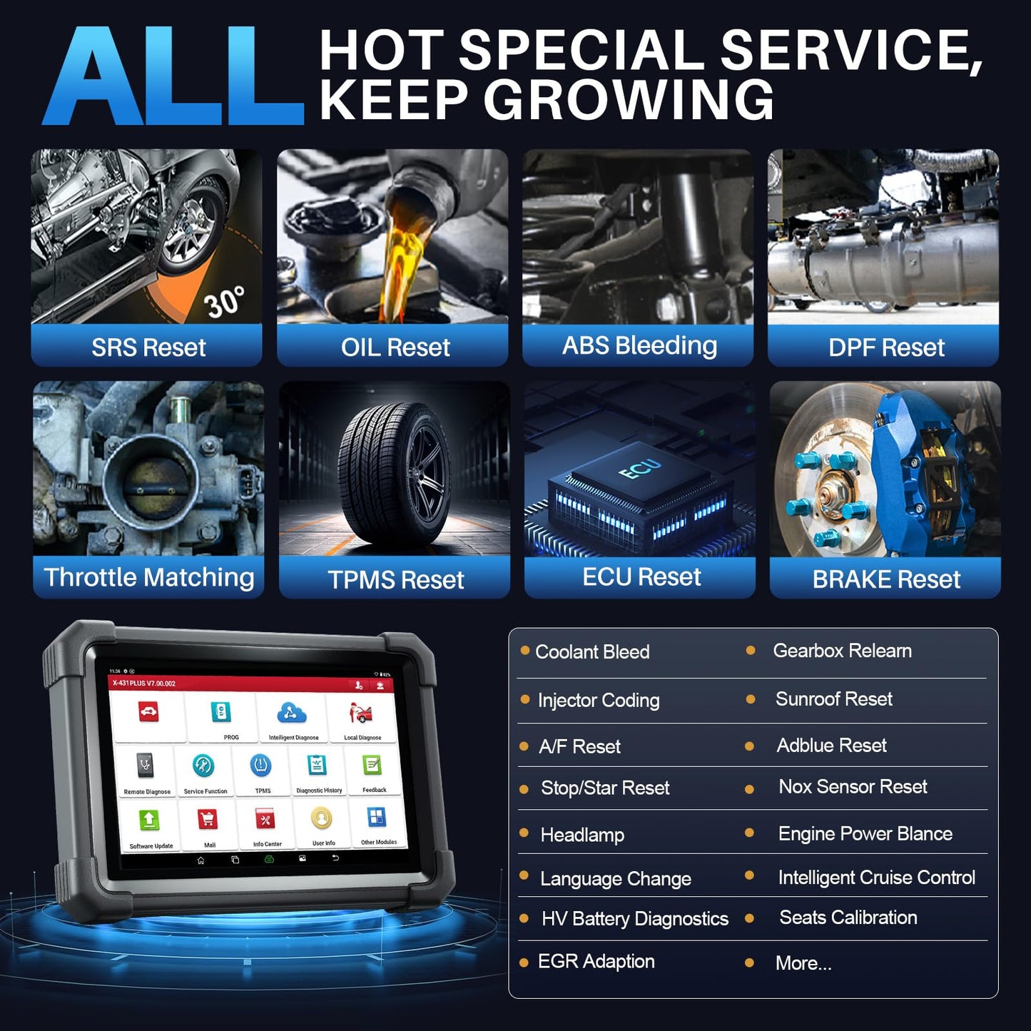 LAUNCH X431 Plus with X-PROG3 – ECU Coding & Bi-Directional Tool