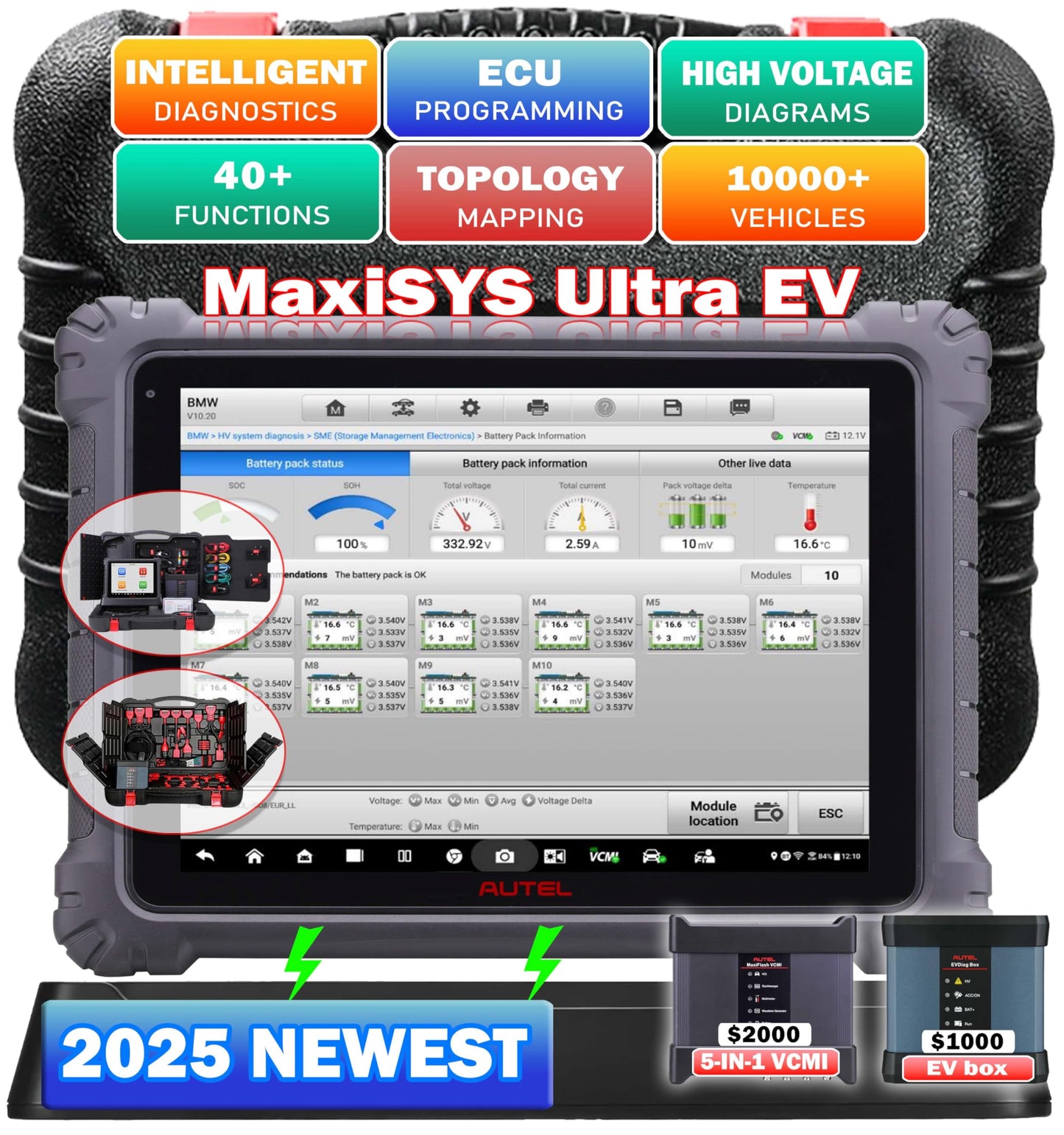 Autel MaxiSYS Ultra EV Scanner – 2025 Electric Vehicle Diagnostic Tool