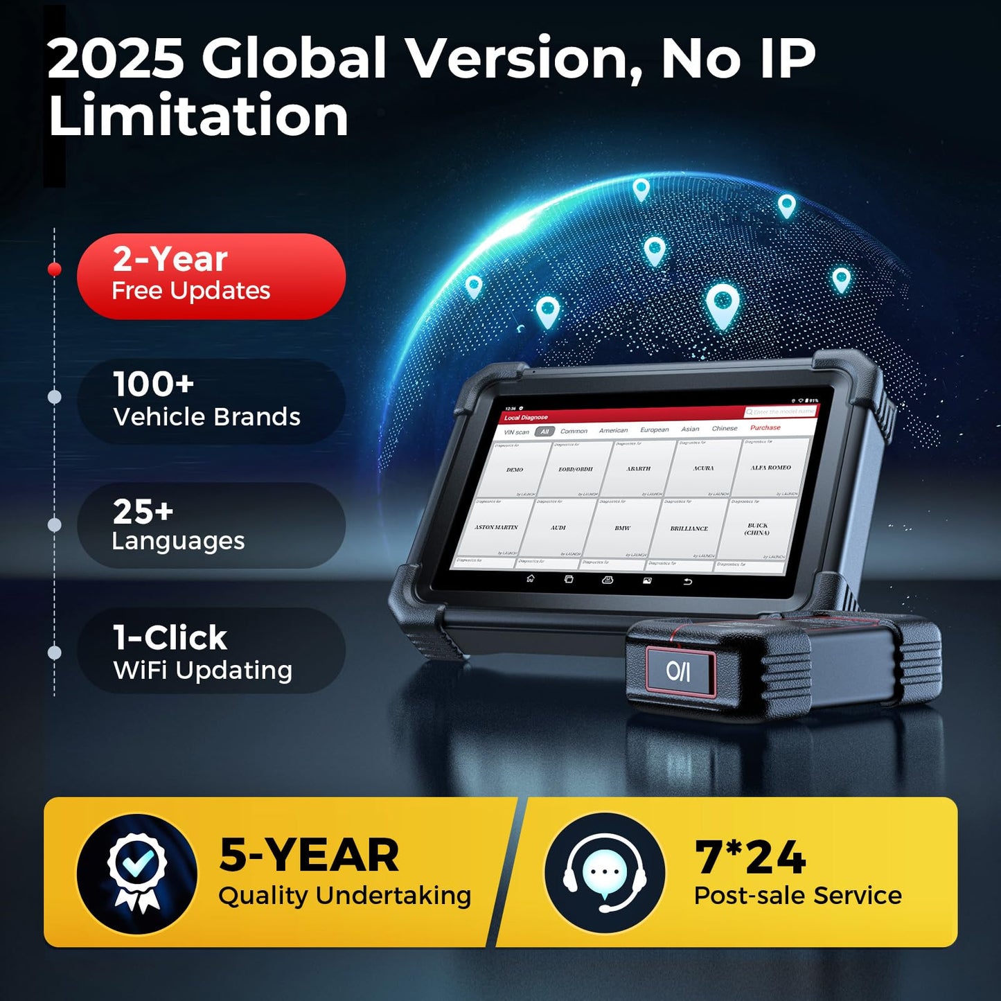 LAUNCH X431 PRO DYNO 2025 Scan Tool - ECU Coding & 38+ Services