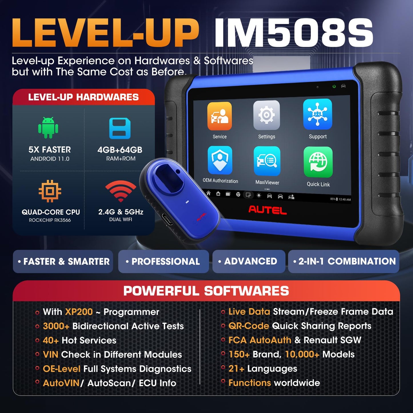 Autel MaxiIM IM508S Key Programmer & Scanner | 2025 Version