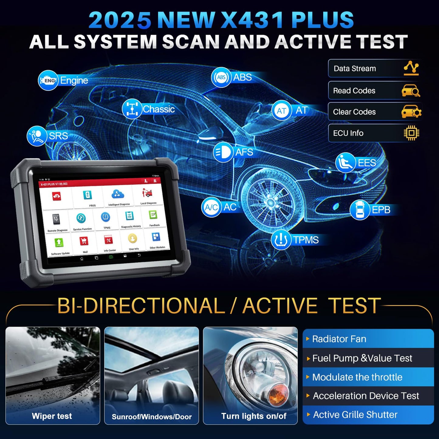 LAUNCH X431 Plus with X-PROG3 – ECU Coding & Bi-Directional Tool