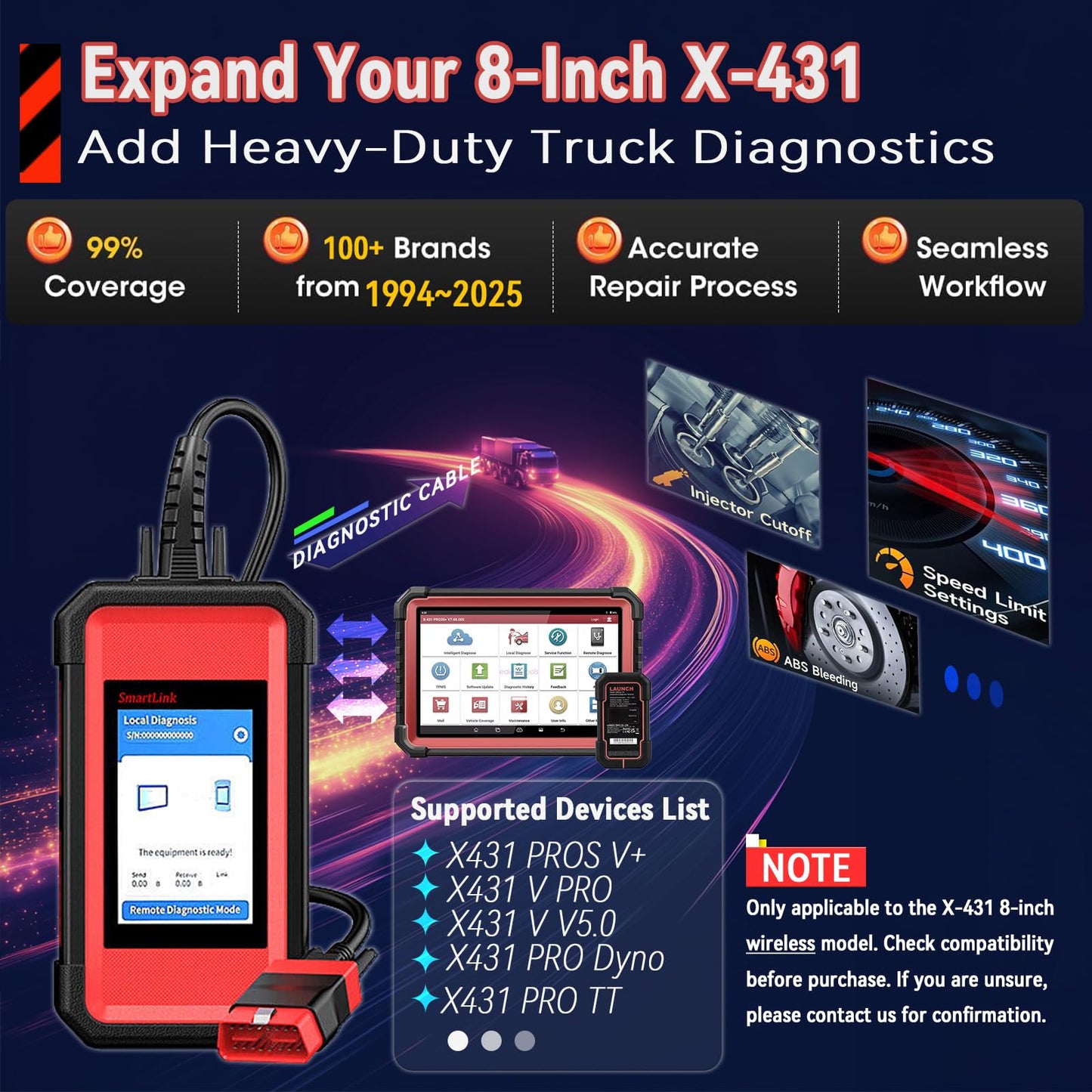 LAUNCH SmartLink C HD Elite Truck Scanner for X431