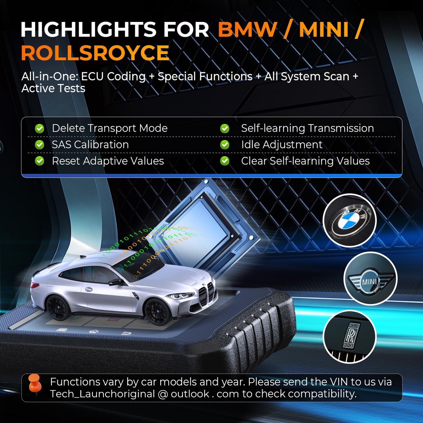 Launch X431 Creader Elite 2.0 BBA Scanner for BMW, Benz & Audi