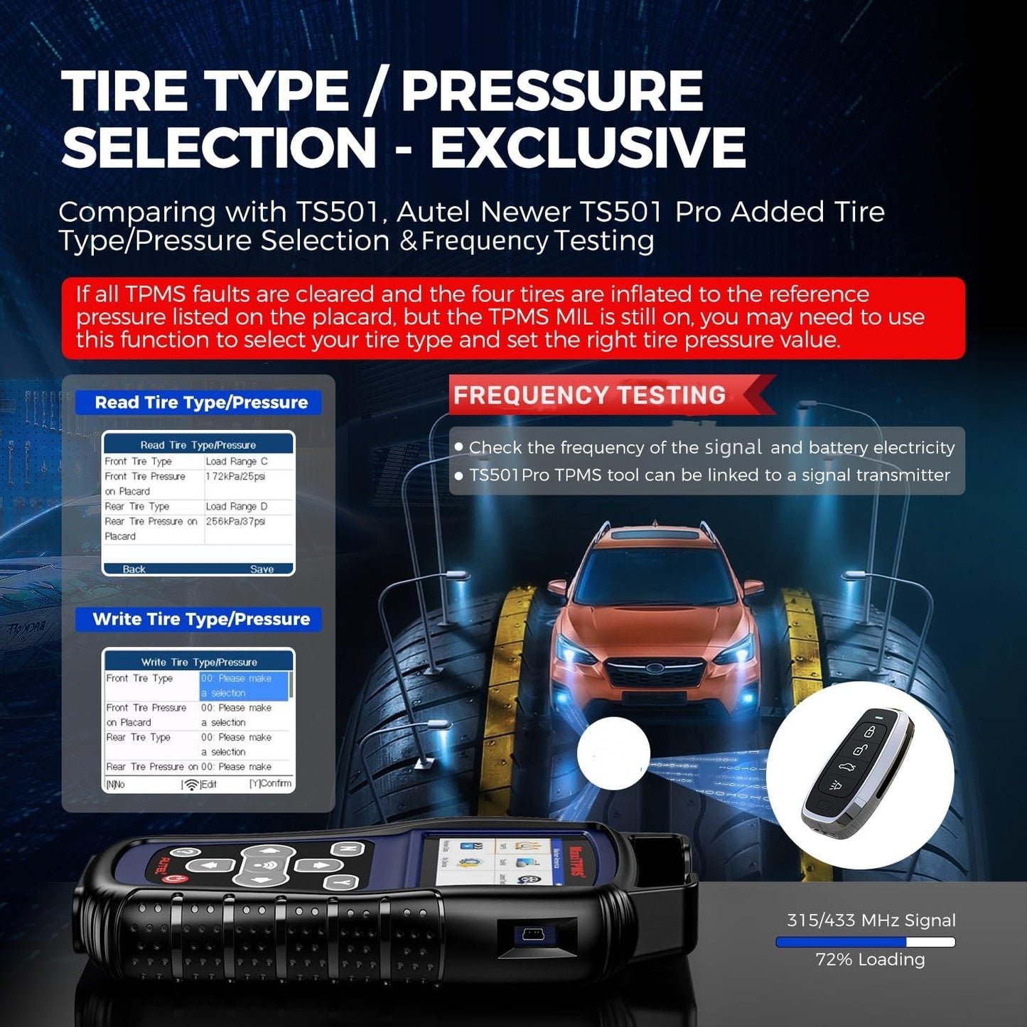 Autel MaxiTPMS TS501 PRO TPMS Relearn & Programming Tool 2025