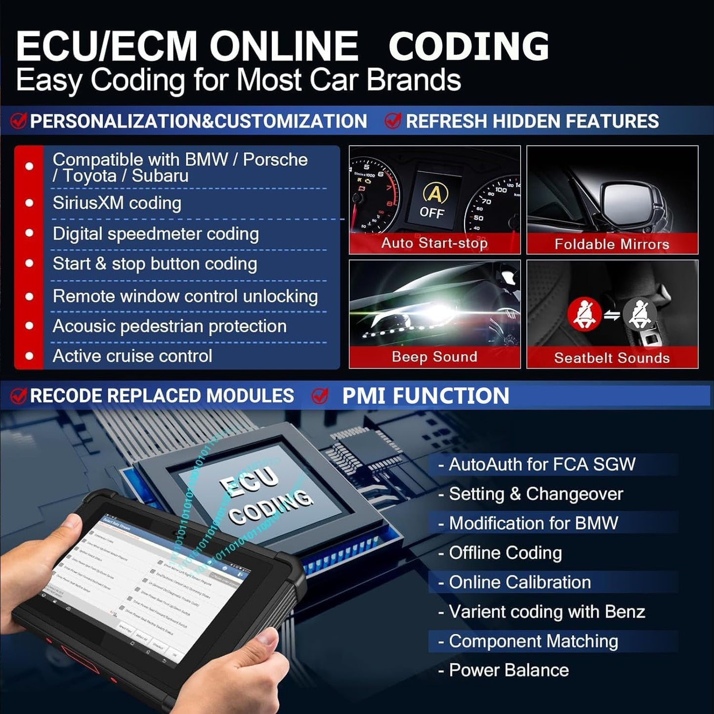 LAUNCH X431 PAD V Elite – 2025 J2534 ECU Coding Tool