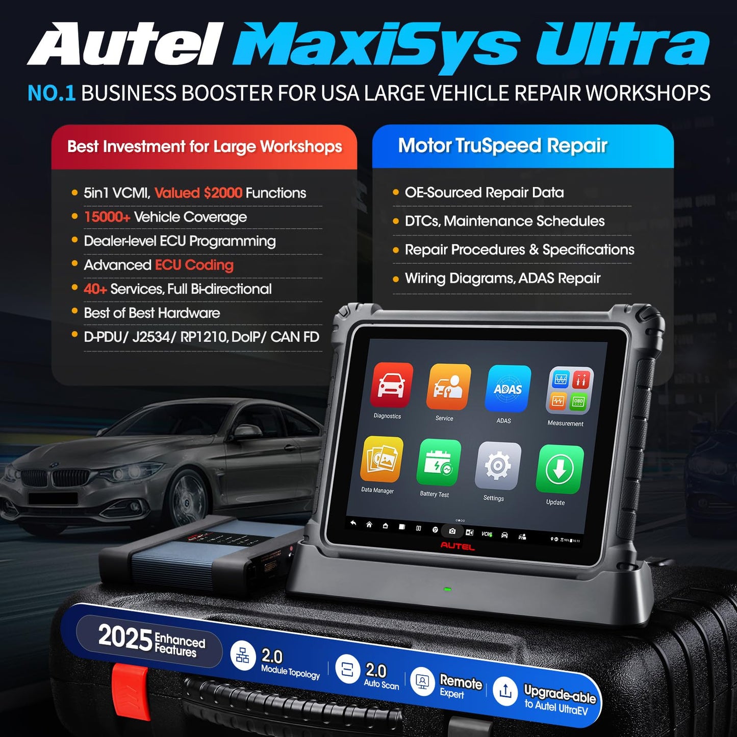 Autel MaxiSYS Ultra 2025 Intelligent Scanner - ECU Coding & 3000+ Tests
