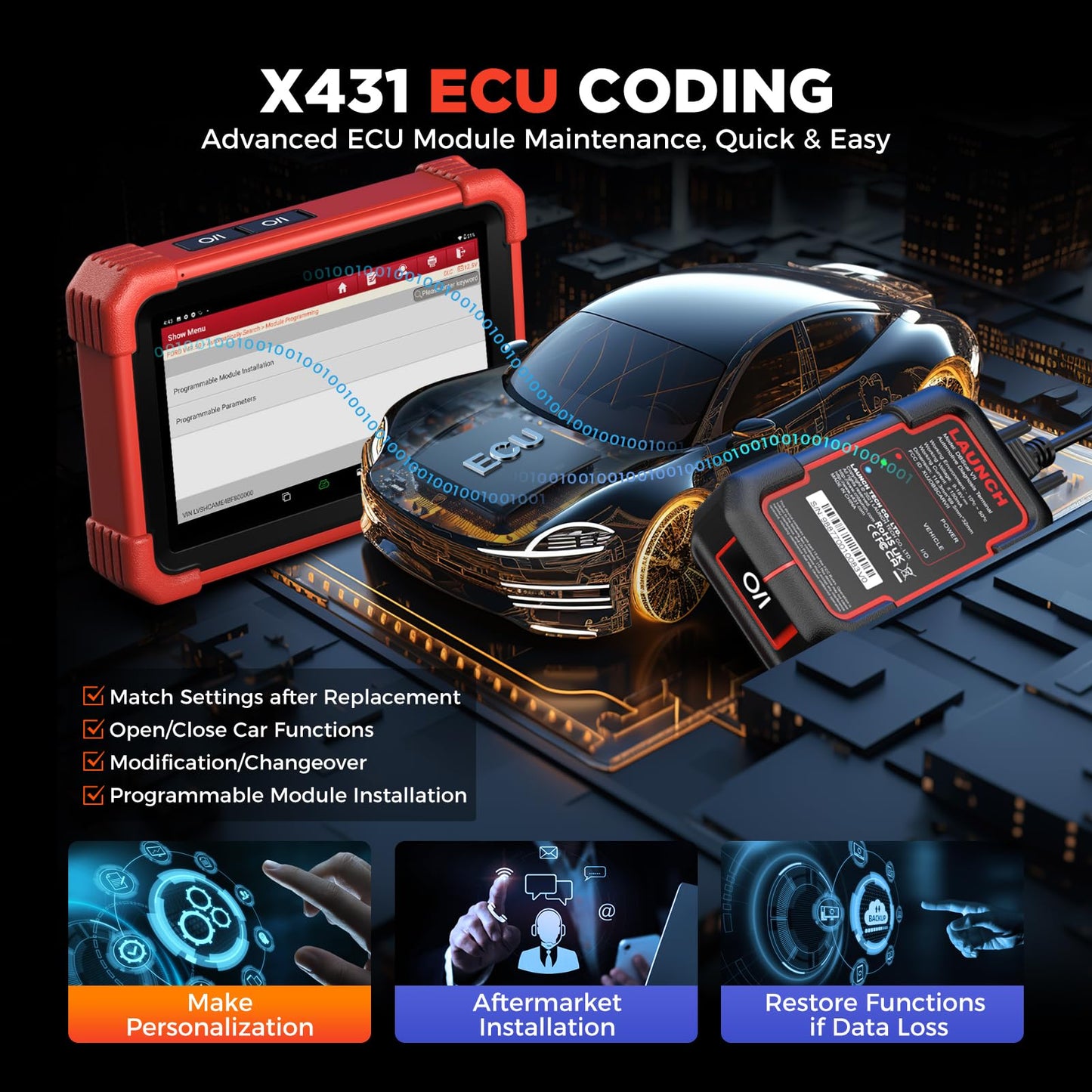 LAUNCH X431 CRP919XBT Elite 2025 Wireless OBD2 Scanner