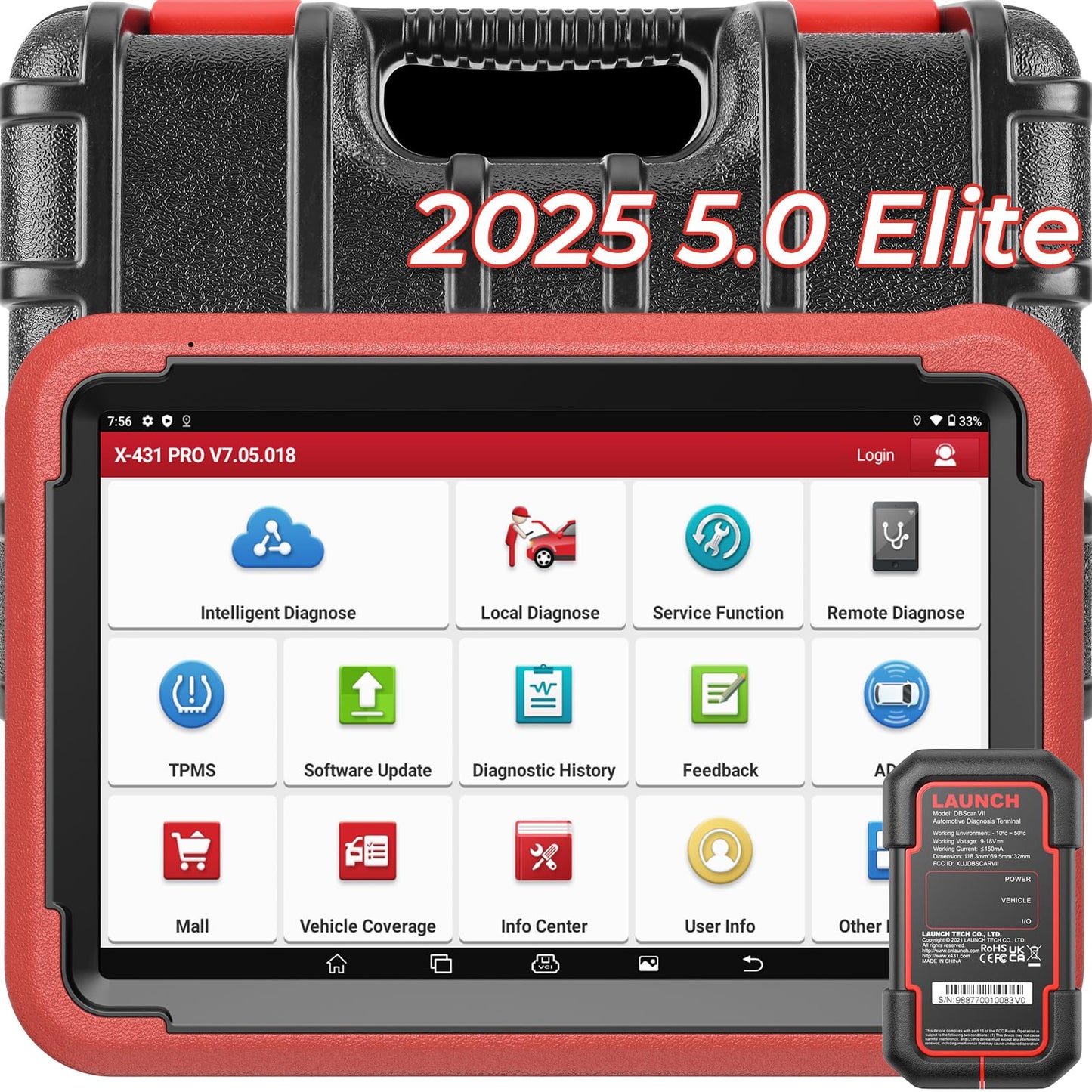 LAUNCH X431 PROS V+ 5.0 Elite 2025 OBD2 Scanner