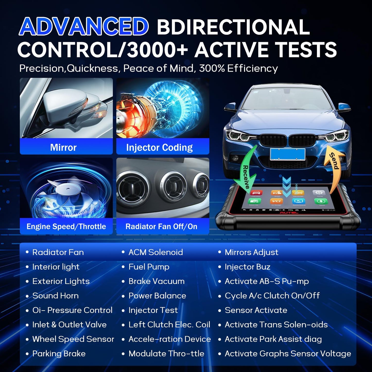 Autel MX900 Scanner – 2025 Bi-Directional OBD2 Diagnostic Tool
