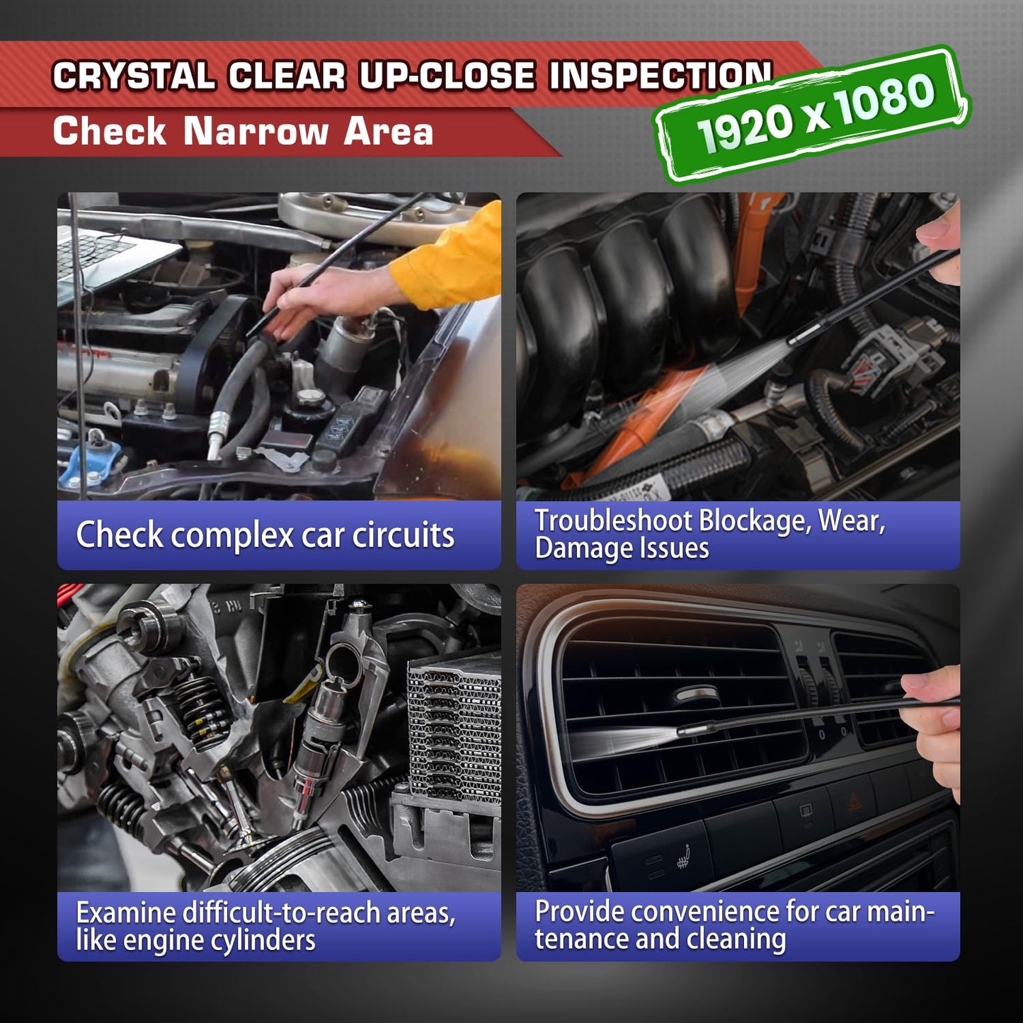 Autel MaxiVideo MV108S 2MP HD USB Inspection Camera