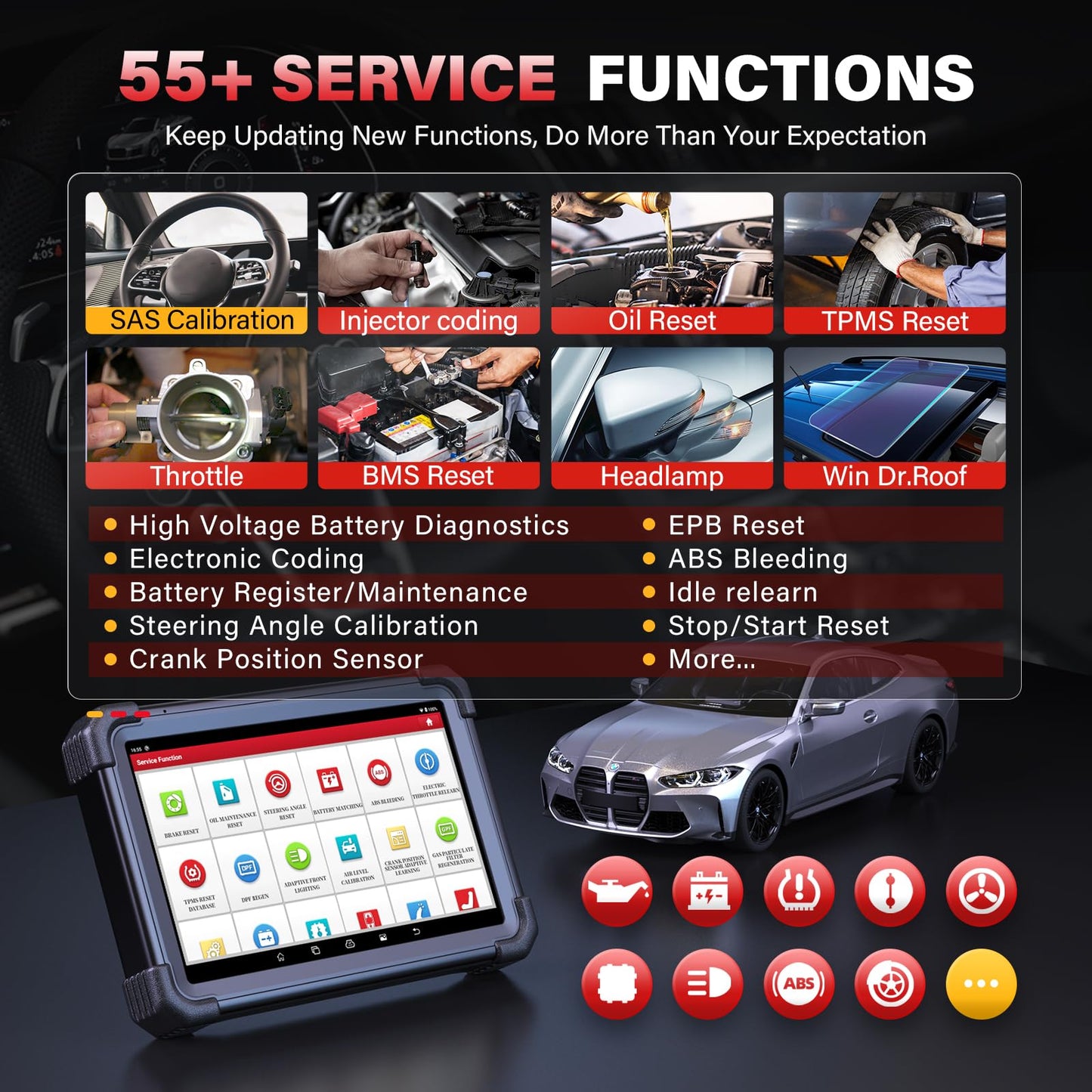 Launch X431 PRO3 APEX Wireless OBD2 Scanner 2025 Upgrade