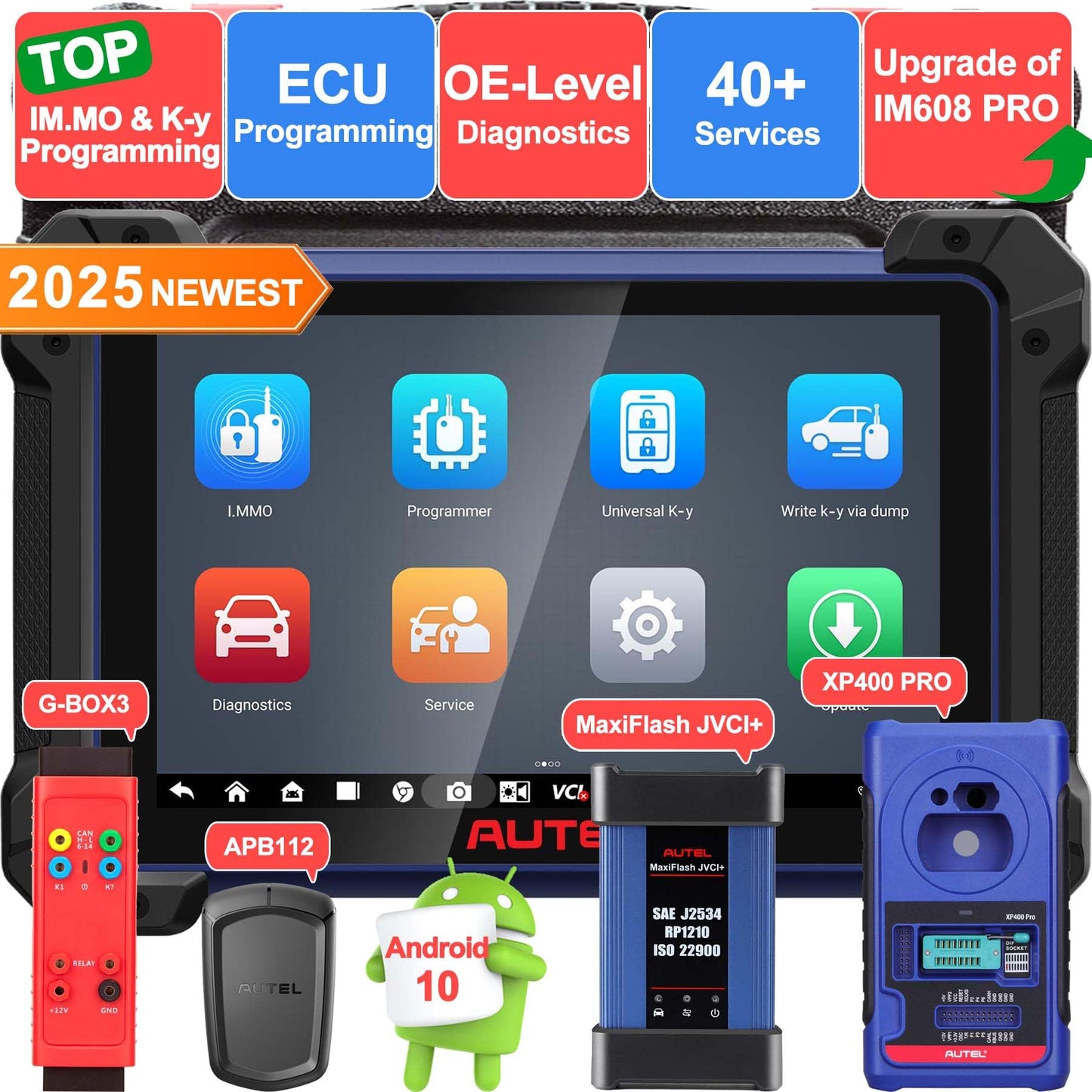Autel IM608 PRO II Scanner – ECU Coding, 40+ Services, XP400 Pro Kit
