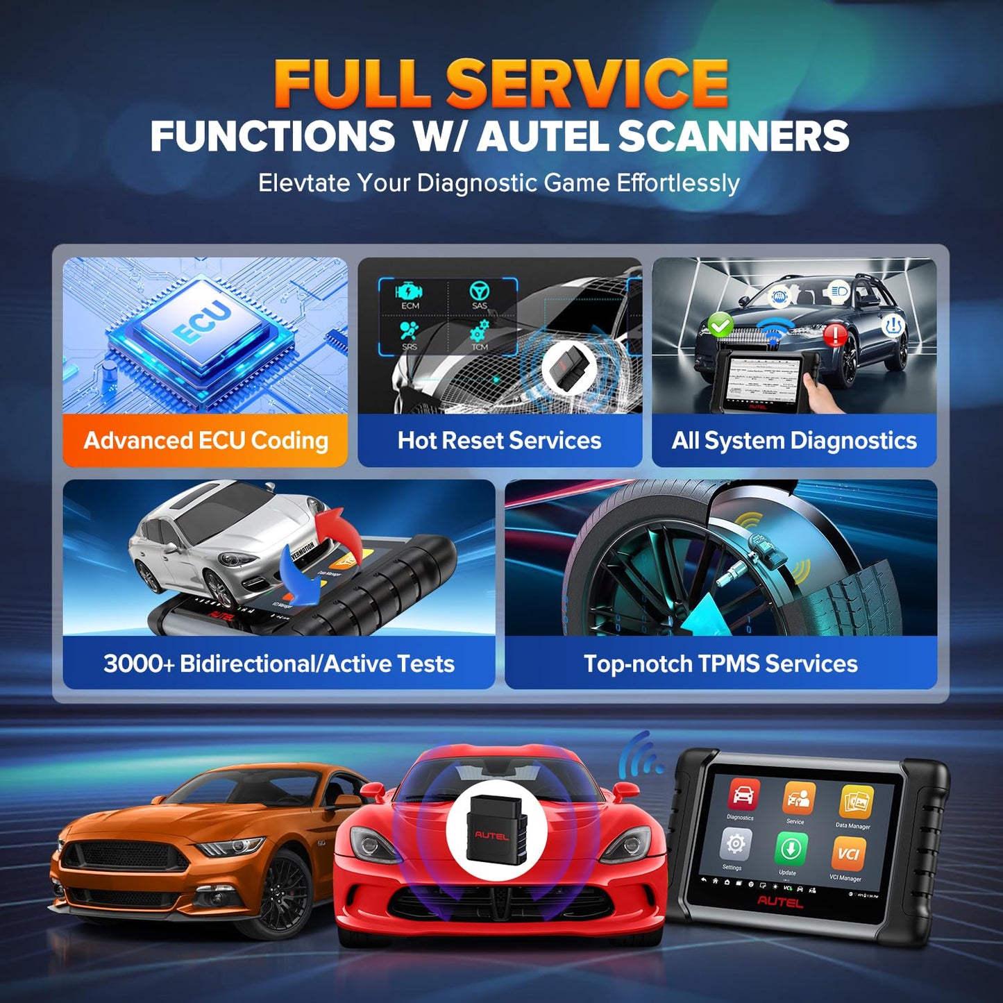 Autel MaxiVCI Mini OBD2 Bluetooth Adapter for MK808BT Series