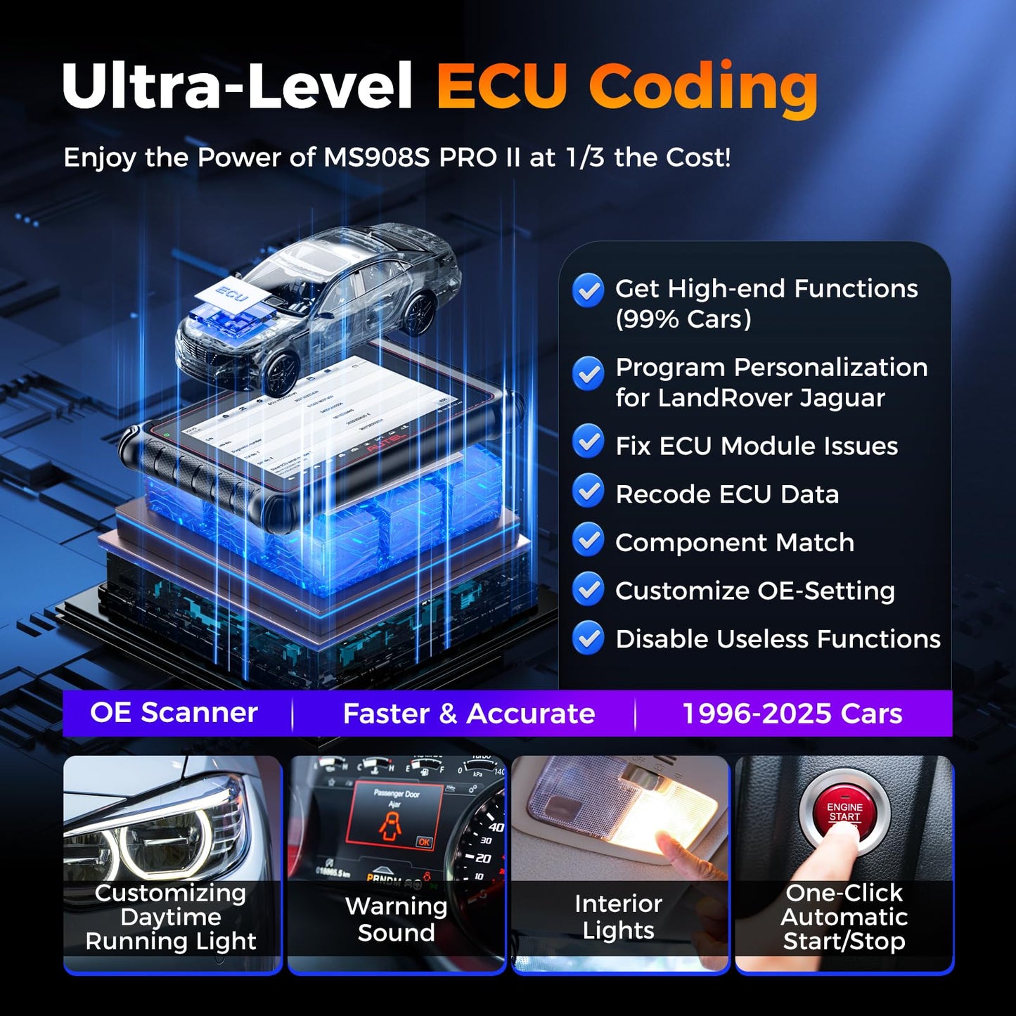 Autel MaxiPRO MP900 Scanner 2025 | ECU Coding & 3000+ Active Tests