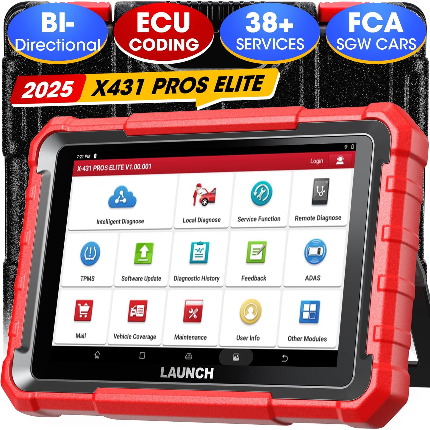 LAUNCH X431 PROS Elite 2025 OBD2 Scanner | 38+ Services & ECU Coding