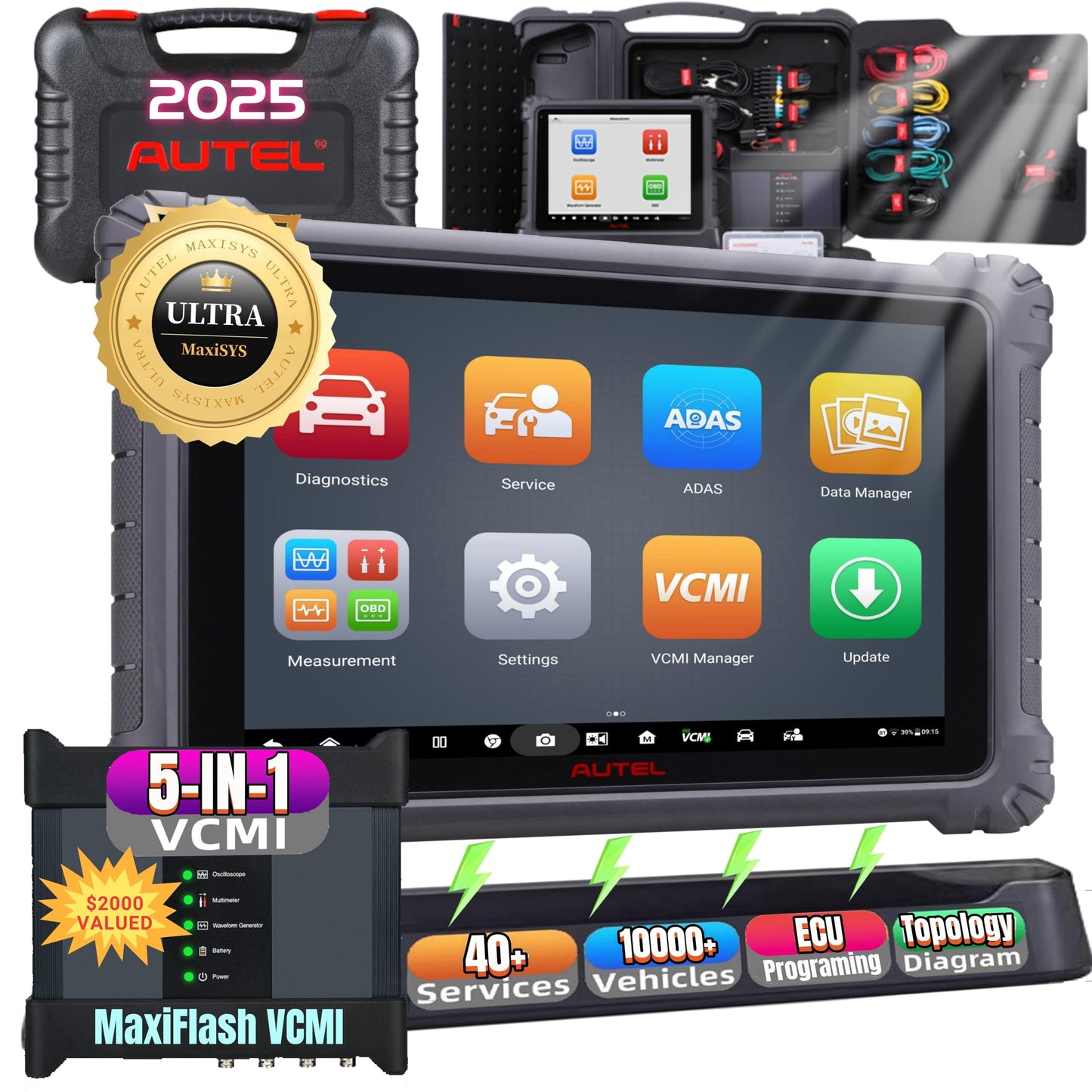 Autel MaxiSys Ultra OBD2 Scanner Tablet – Full System Diagnostic & ECU Coding