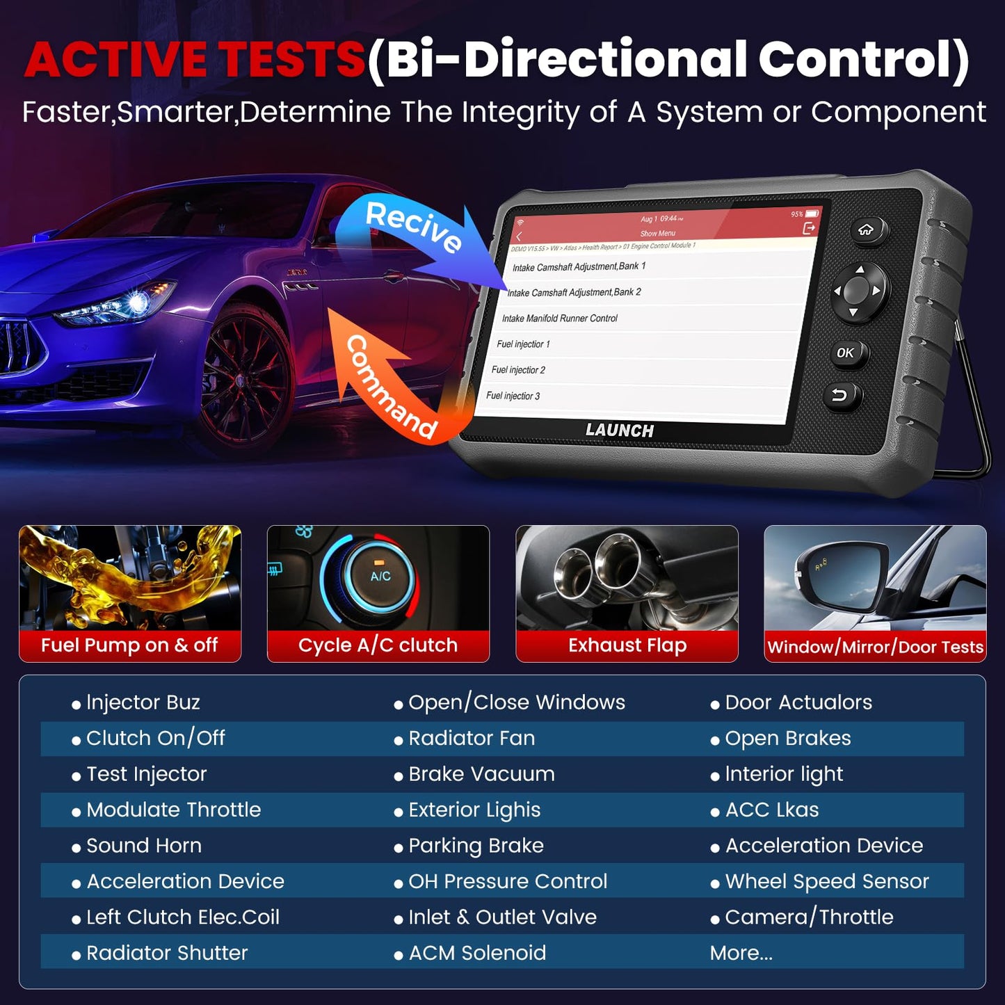 LAUNCH X431 CRP919E Lite OBD2 Scanner | 32+ Services & Bi-Directional