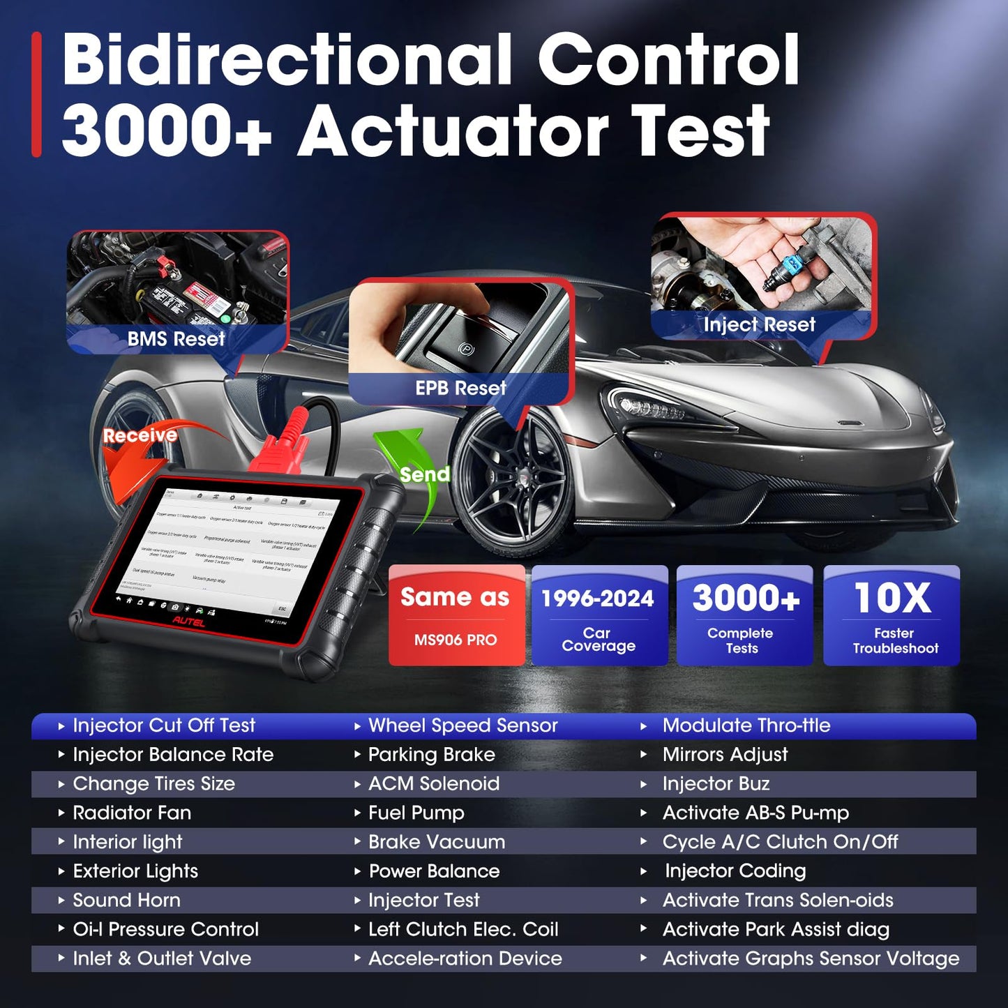Autel MaxiPRO MP900 2025 Scanner – ECU Coding & 3000+ Active Tests