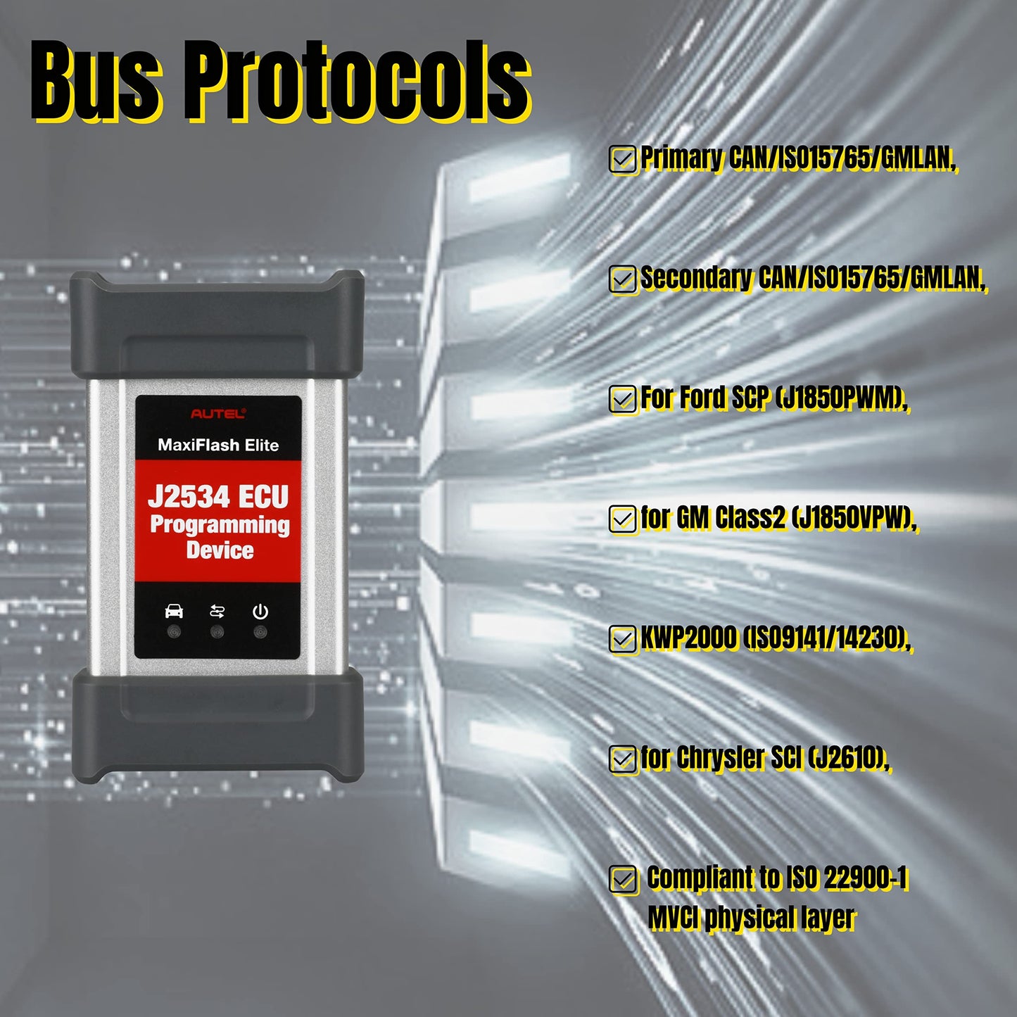Autel MaxiFlash Elite J2534 ECU Programmer – Multi-Protocol Interface