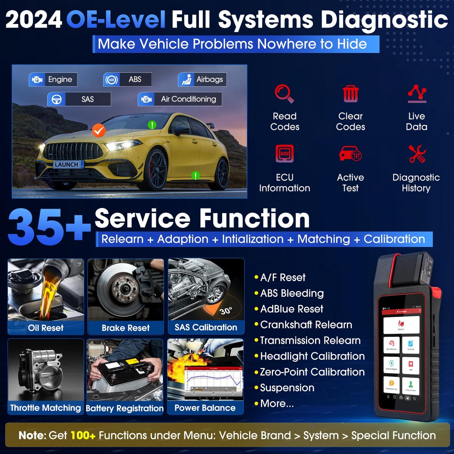 2024 Launch X431 Diagun V Bi-Directional Scanner