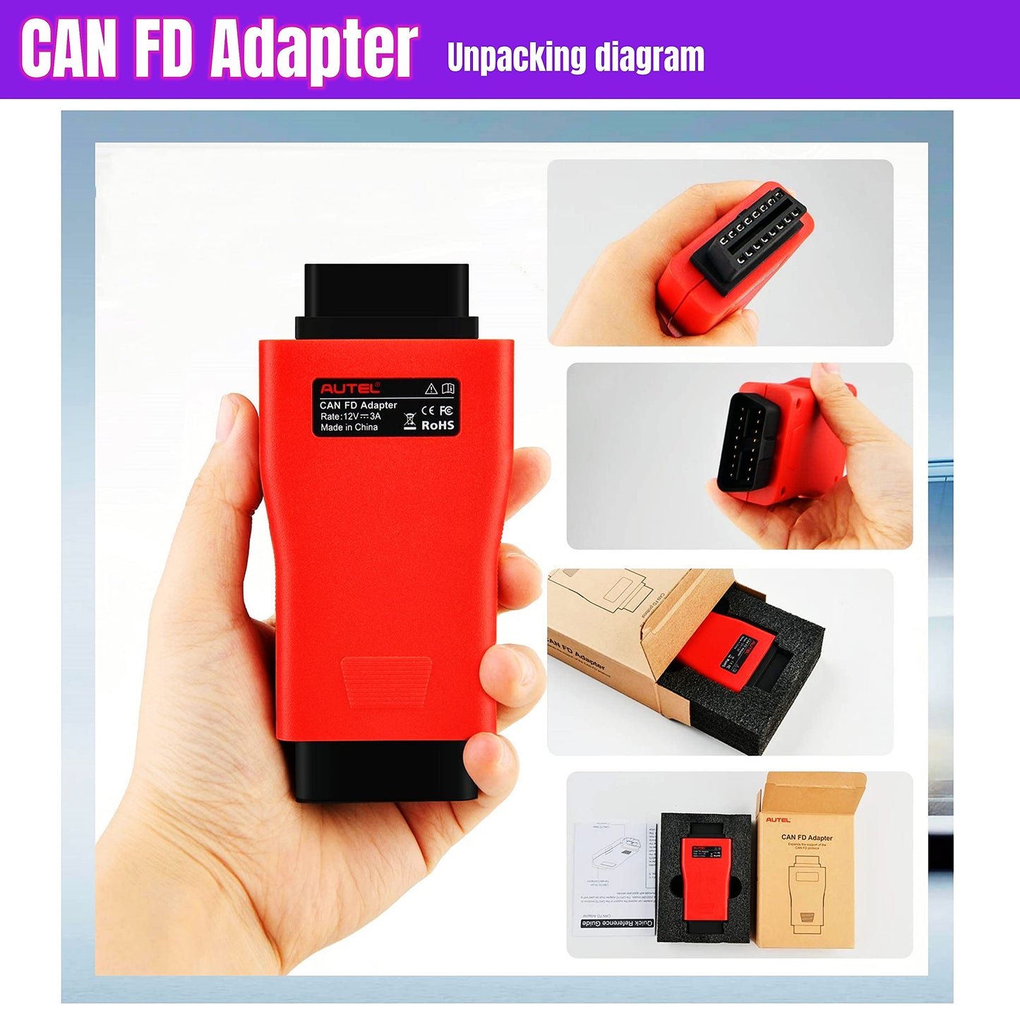 Autel CAN FD Protocol Adapter for GM Vehicles – Compatible with MX808, MS906 & More