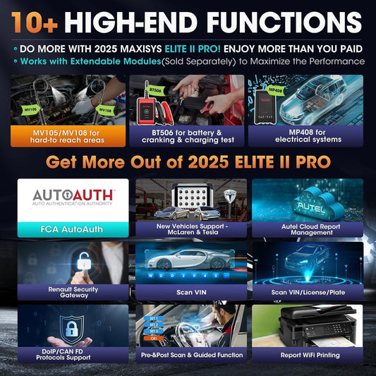 Autel MaxiSys Elite II Pro 2025 Scanner with 2-Year Update