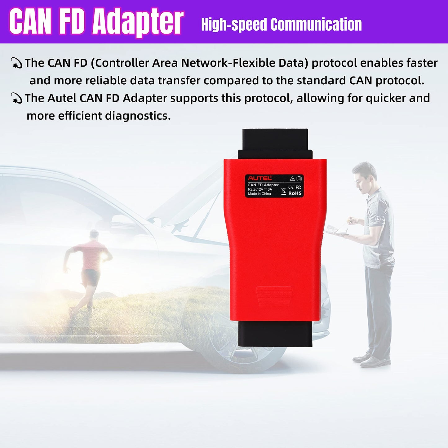 Autel CAN FD Protocol Adapter for GM Vehicles – Compatible with MX808, MS906 & More