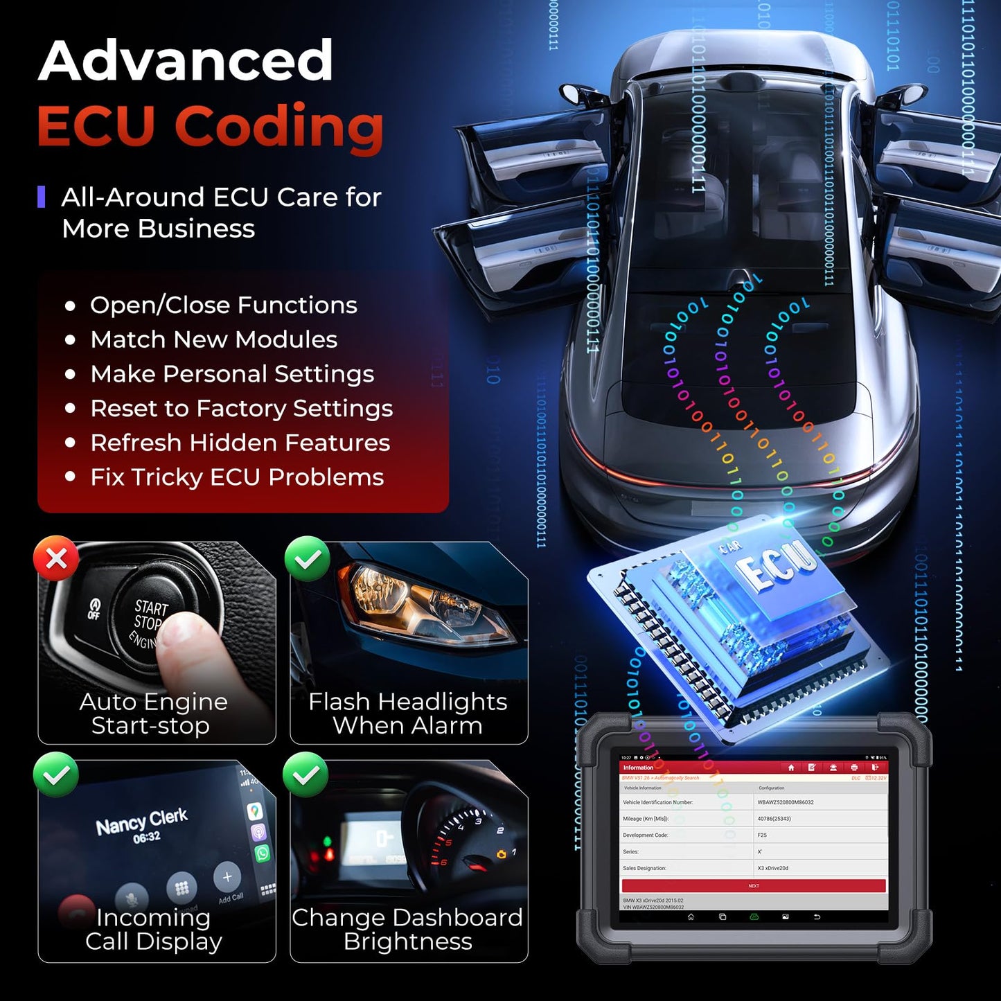 LAUNCH X431 PRO Dyno 2025 Scanner – ECU Coding & 38+ Services