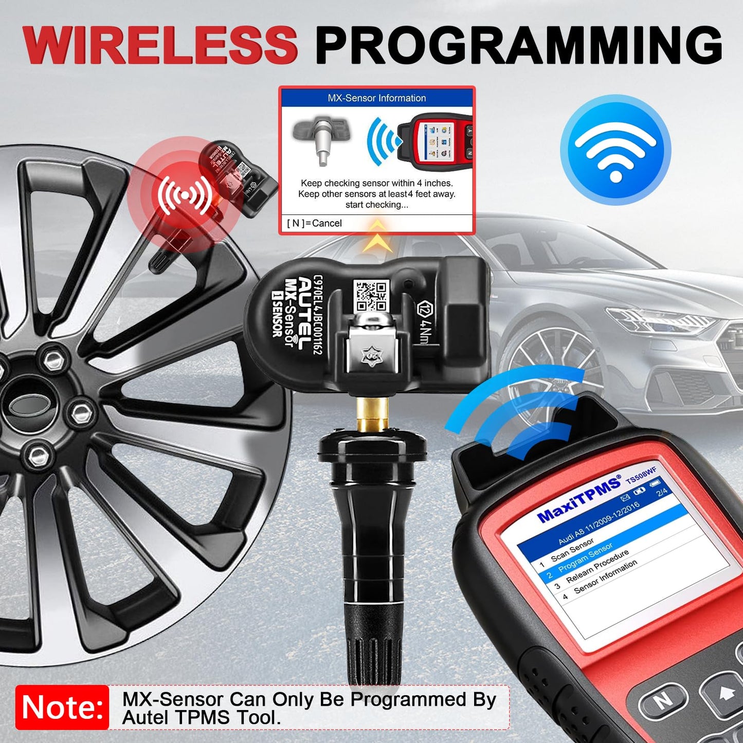 Autel Universal TPMS Sensor Dual Frequency 315MHz & 433MHz