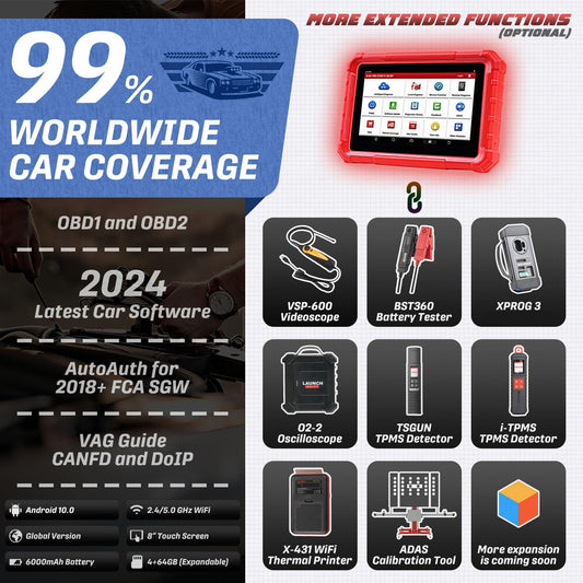 LAUNCH X431 PRO STAR 2025 OBD2 Scanner – ECU Coding & 37+ Resets