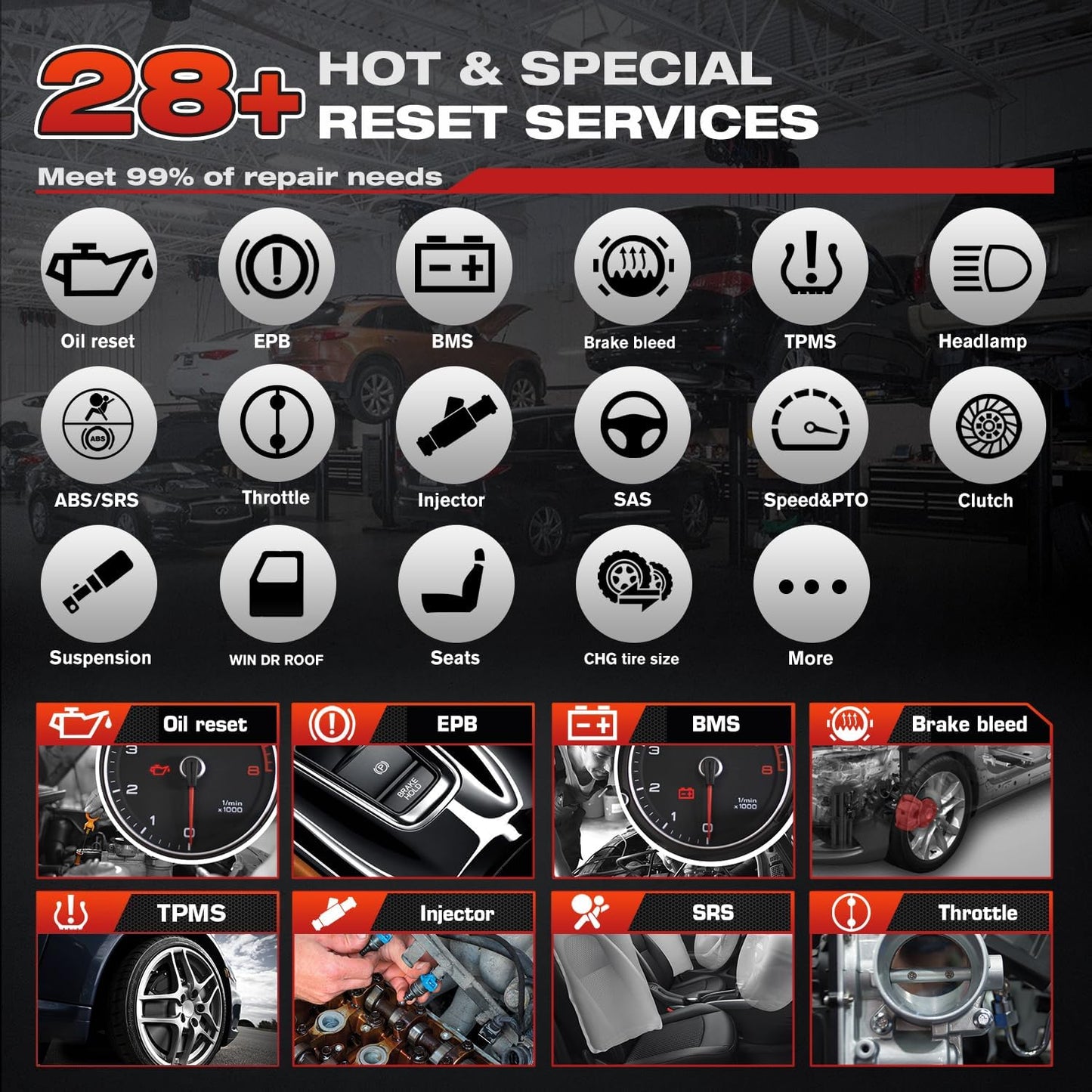 Autel MK808BT PRO 2025 Wireless Bidirectional OBD2 Scanner Tool