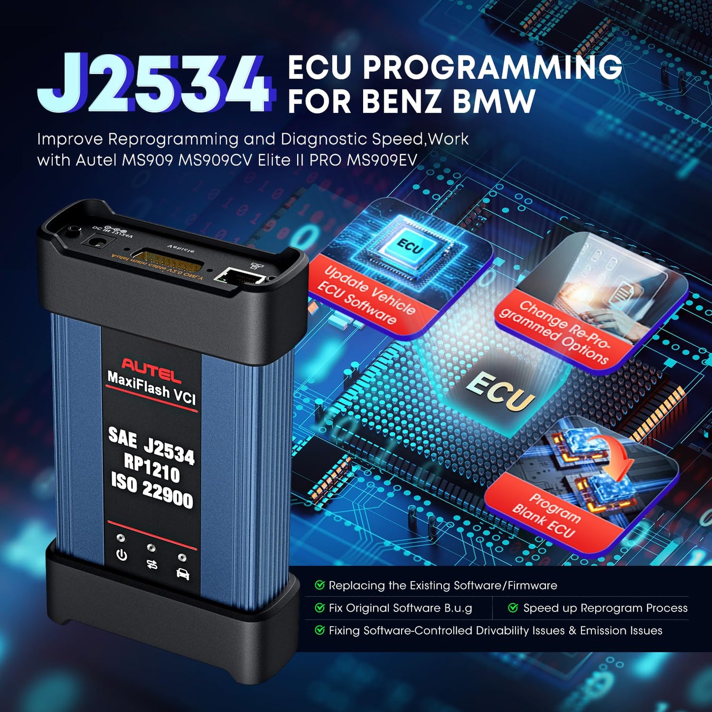Autel MaxiFlash J2534 VCI – 2025 ECU Programming Tool