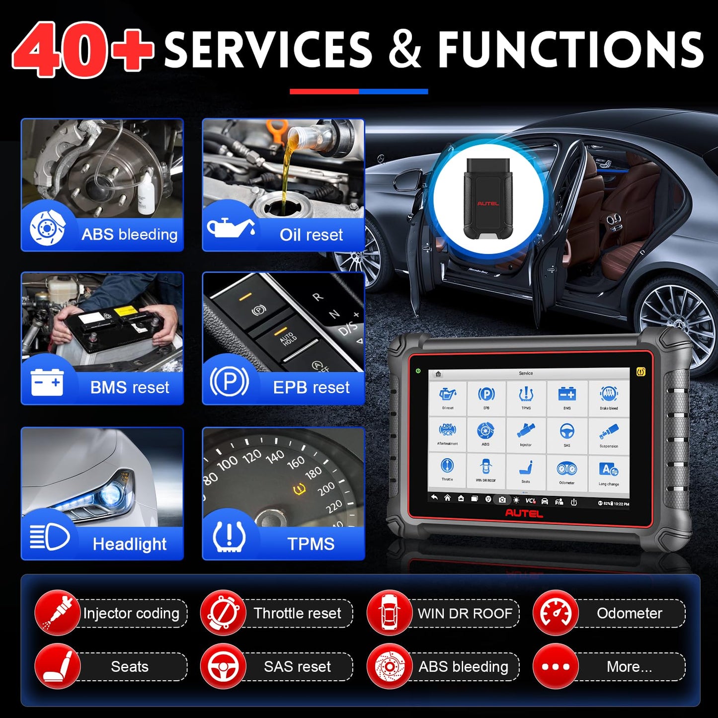 Autel MaxiPro MP900-TS Android 11 ECU Coding & TPMS Scanner