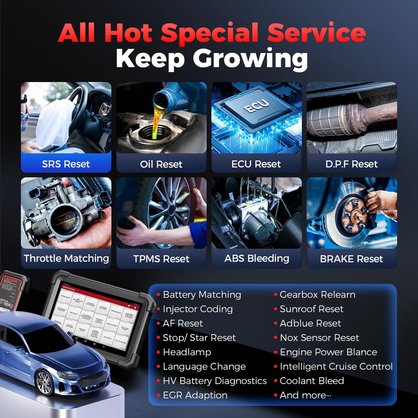 LAUNCH X431 IMM Elite with X-PROG3 ECU Programmer & 39+ Services