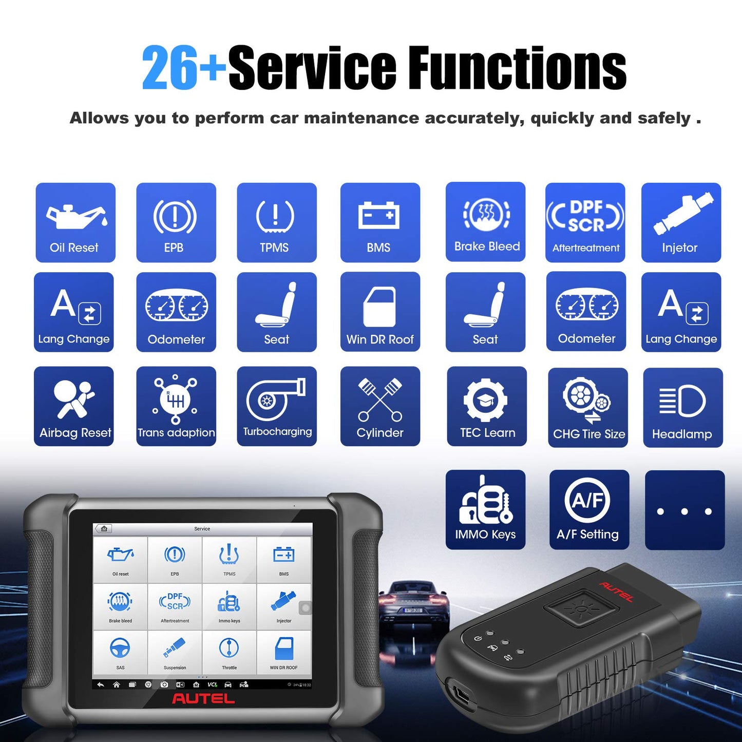 Autel MaxiSYS VCI100 Bluetooth VCI Adapter for MS906BT