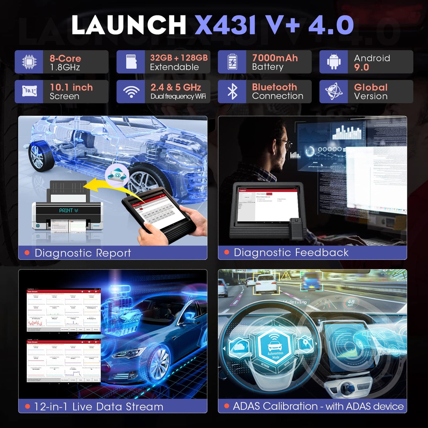 LAUNCH X431 V+ Pro3 Elite 2025 – Bi-Directional Scan Tool