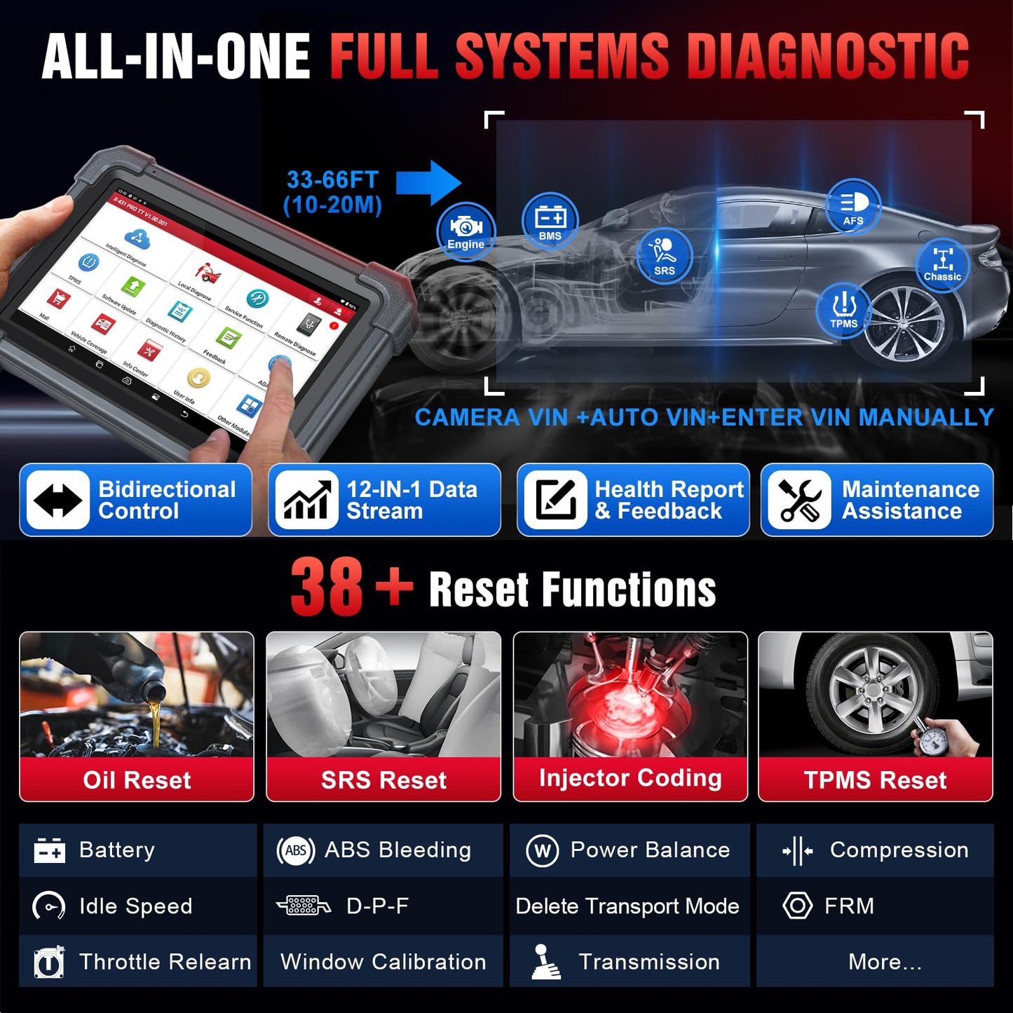 Launch X431 Pro TT 5.0 Elite 2025 Bidirectional OBD2 Scanner