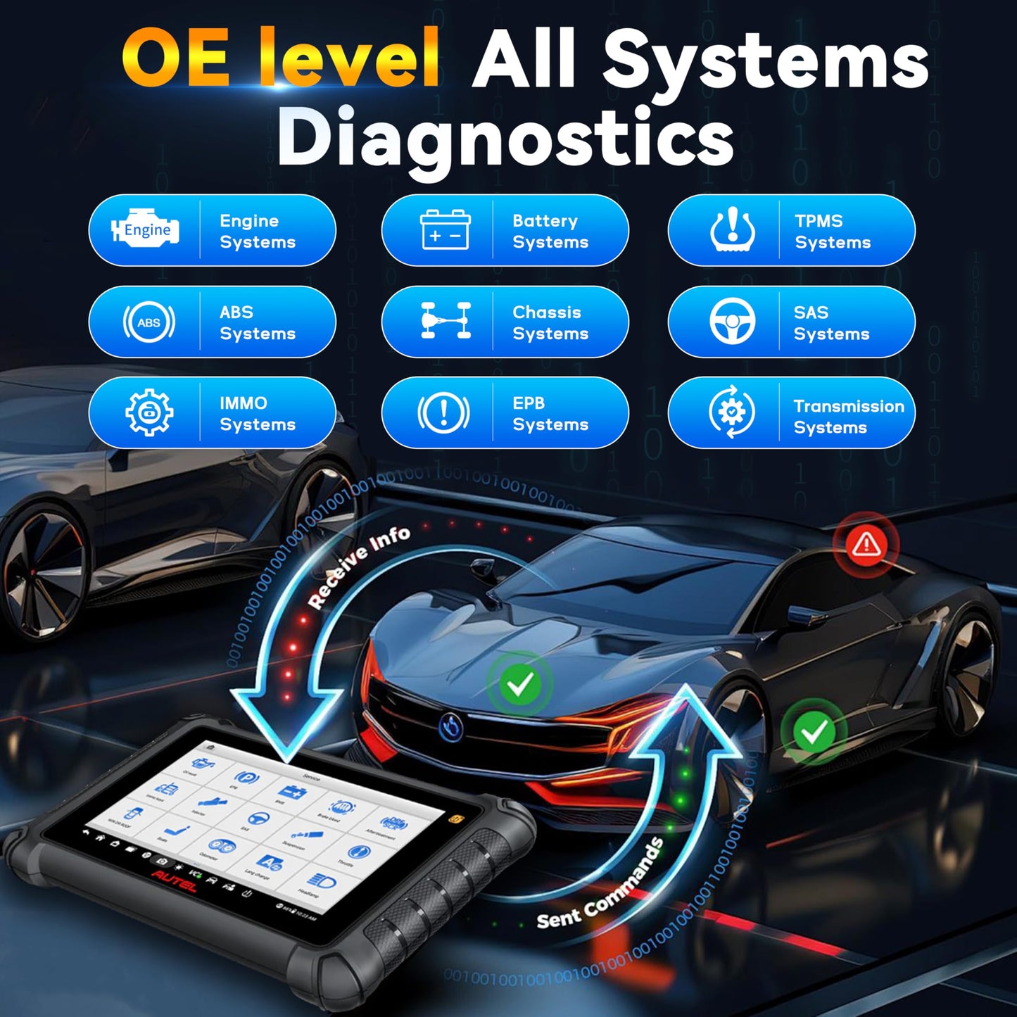 Autel MaxiCheck MX900 OBD2 Scanner – 40+ Reset Services & Full System Diagnostics