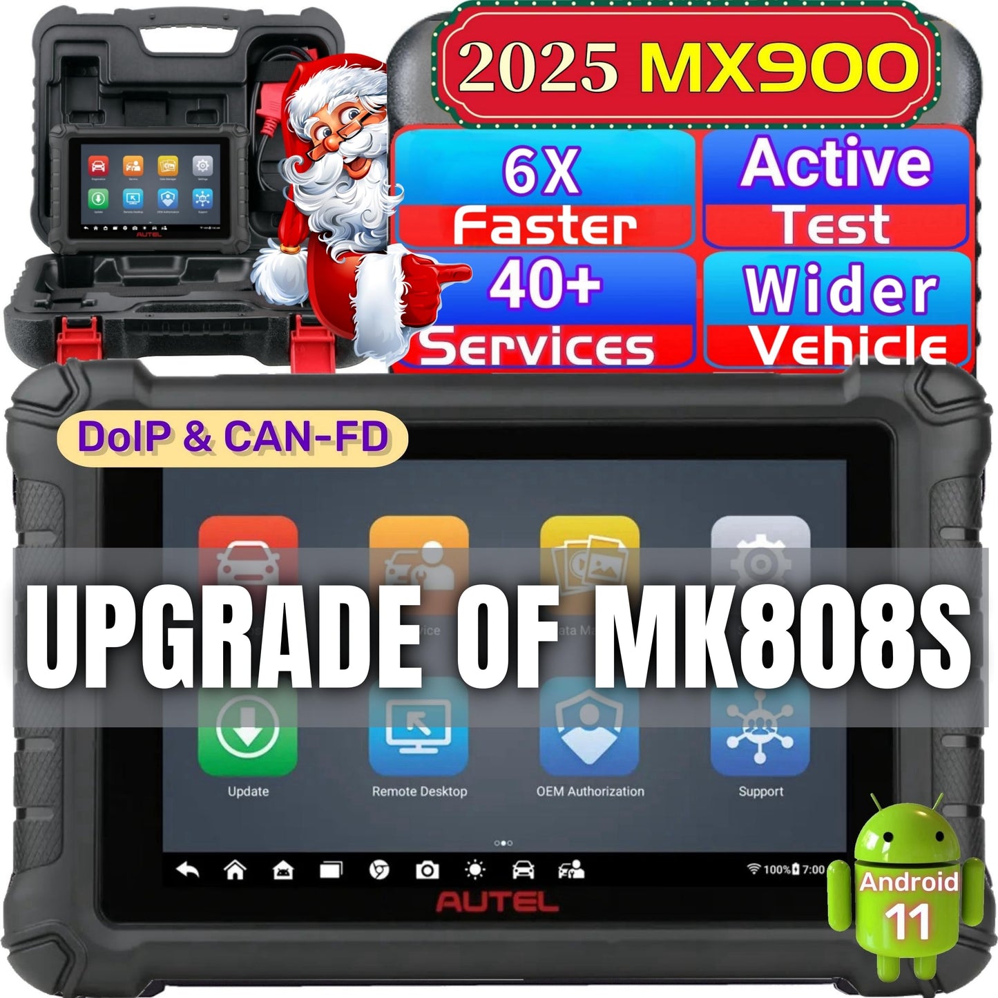 Autel MaxiCheck MX900 OBD2 Scanner – 40+ Reset Services & Full System Diagnostics