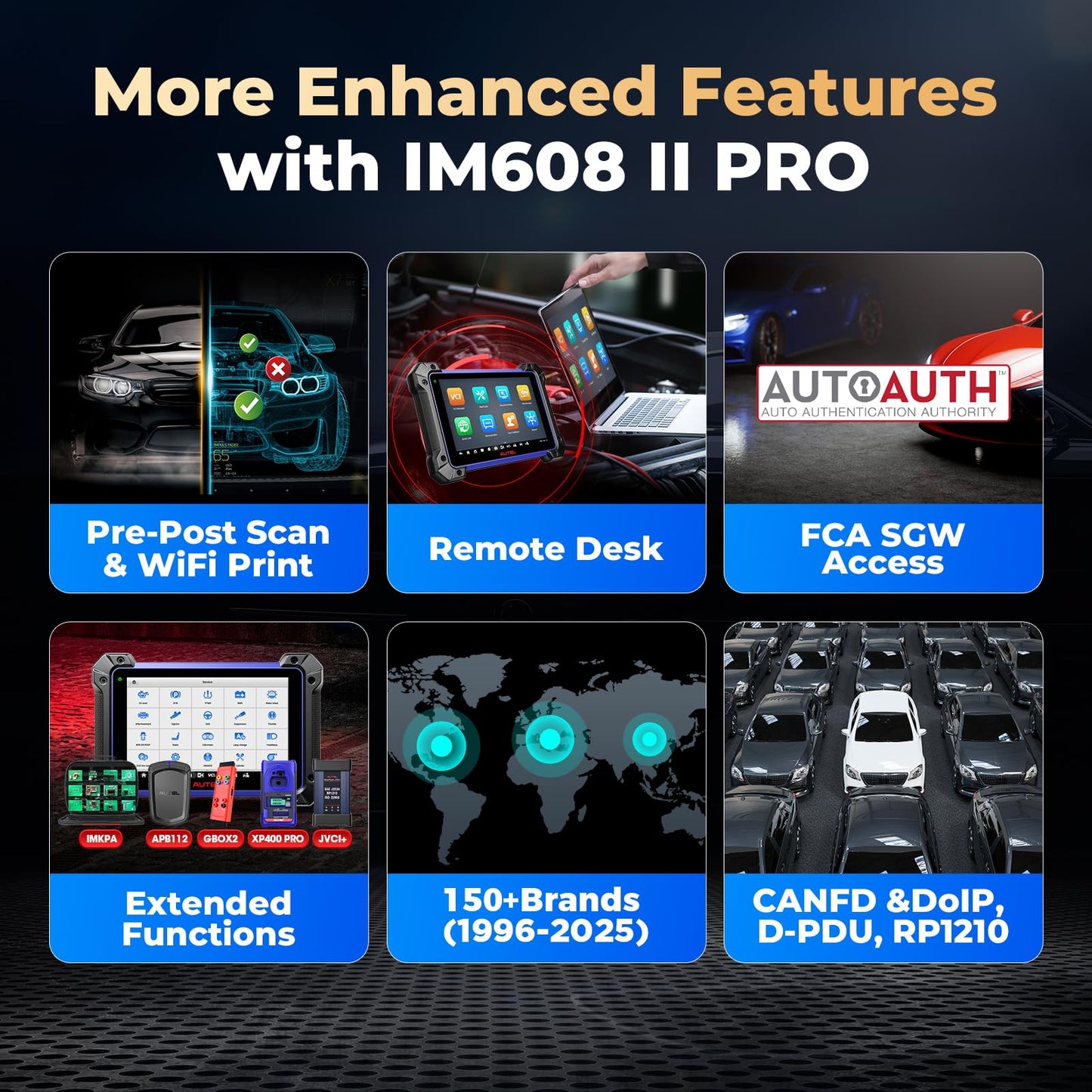 Autel IM608PRO II Scanner – 2025 ECU Coding & Key Programming