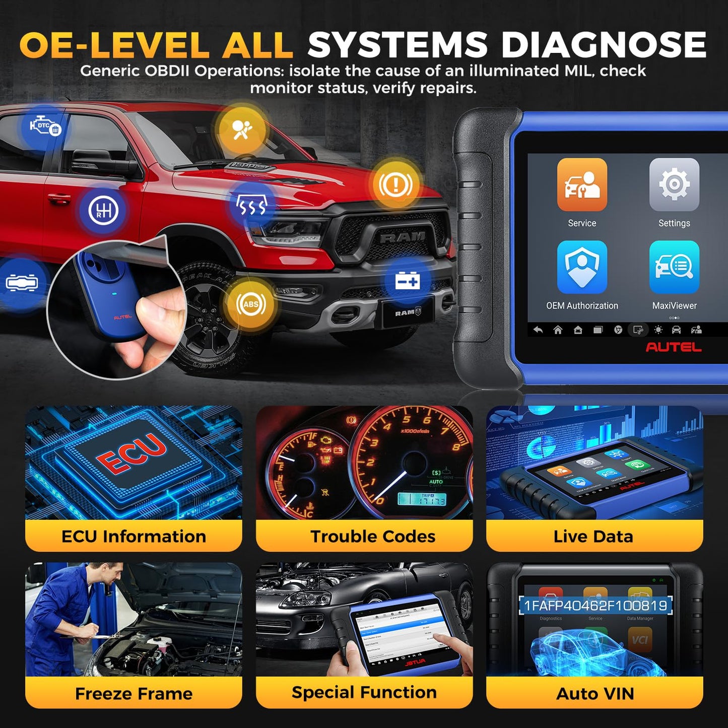 Autel MaxiIM IM508S 2025 with XP400 PRO | 40+ Services & ECU Coding