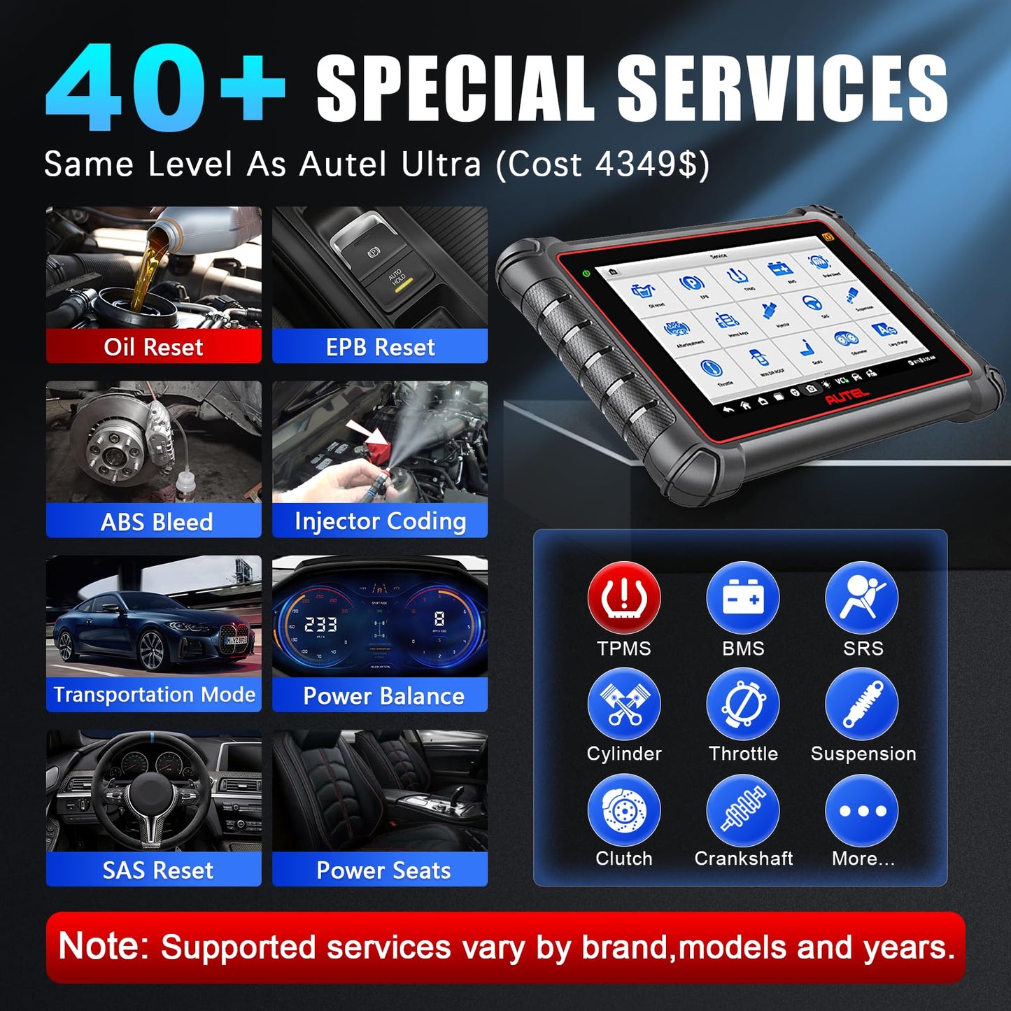 Autel MaxiPRO MP900-TS TPMS ECU Coding Scanner 2024