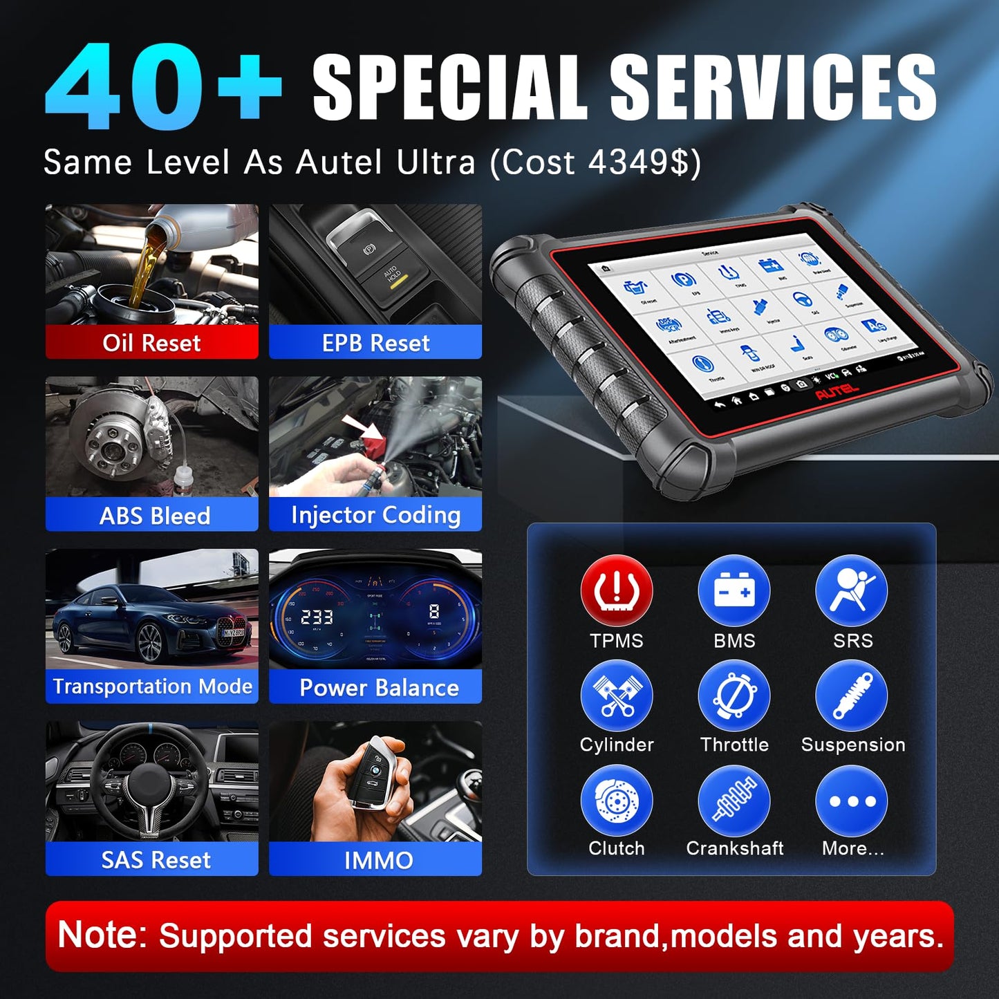 Autel MaxiPRO MP900-TS Scanner with MV108S Endoscope – ECU Coding & Full TPMS