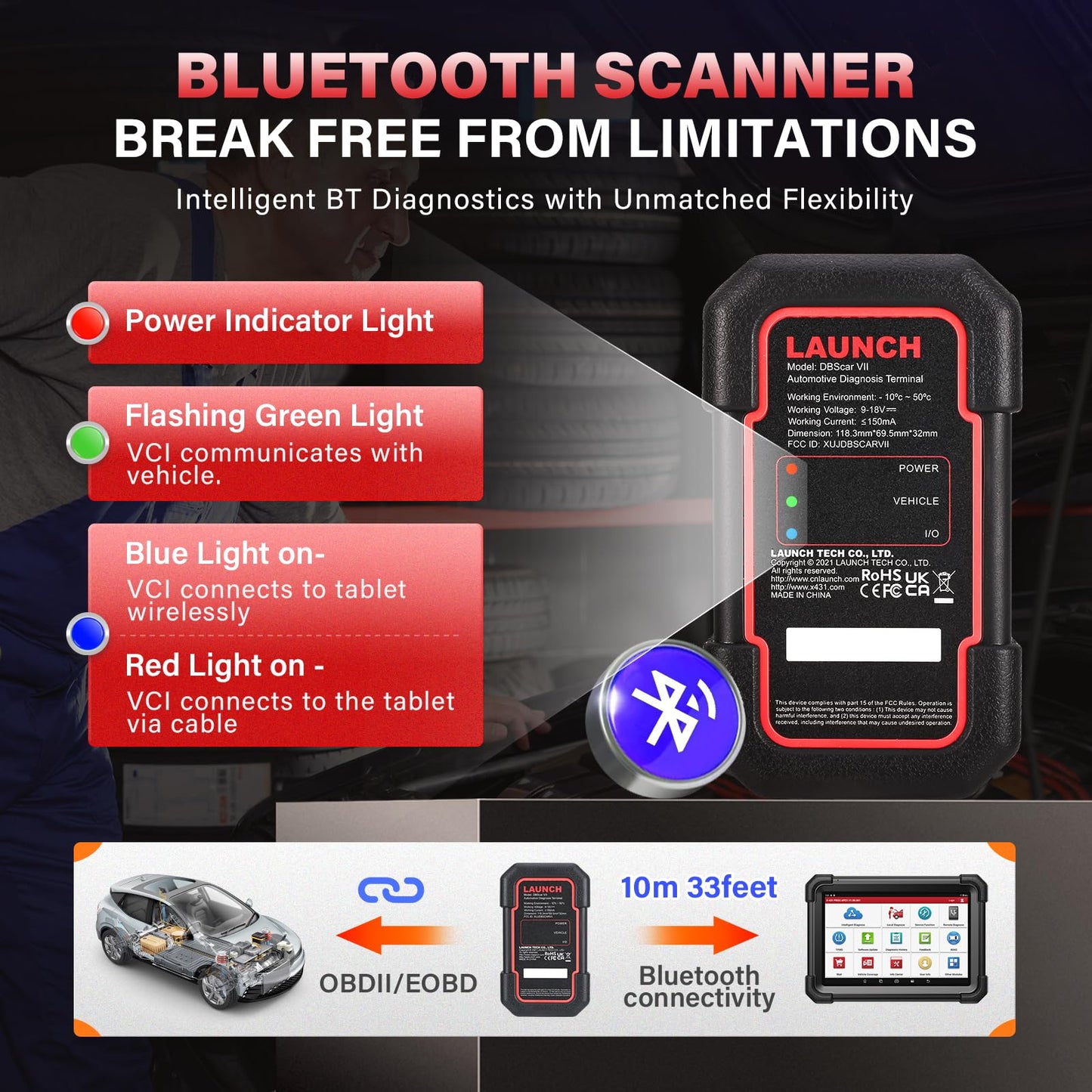 Launch X431 PRO3 APEX Wireless OBD2 Scanner 2025 Upgrade