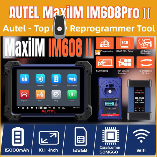 Autel IM608 PRO II Scanner with XP400Pro – ECU Programming & 40+ Services