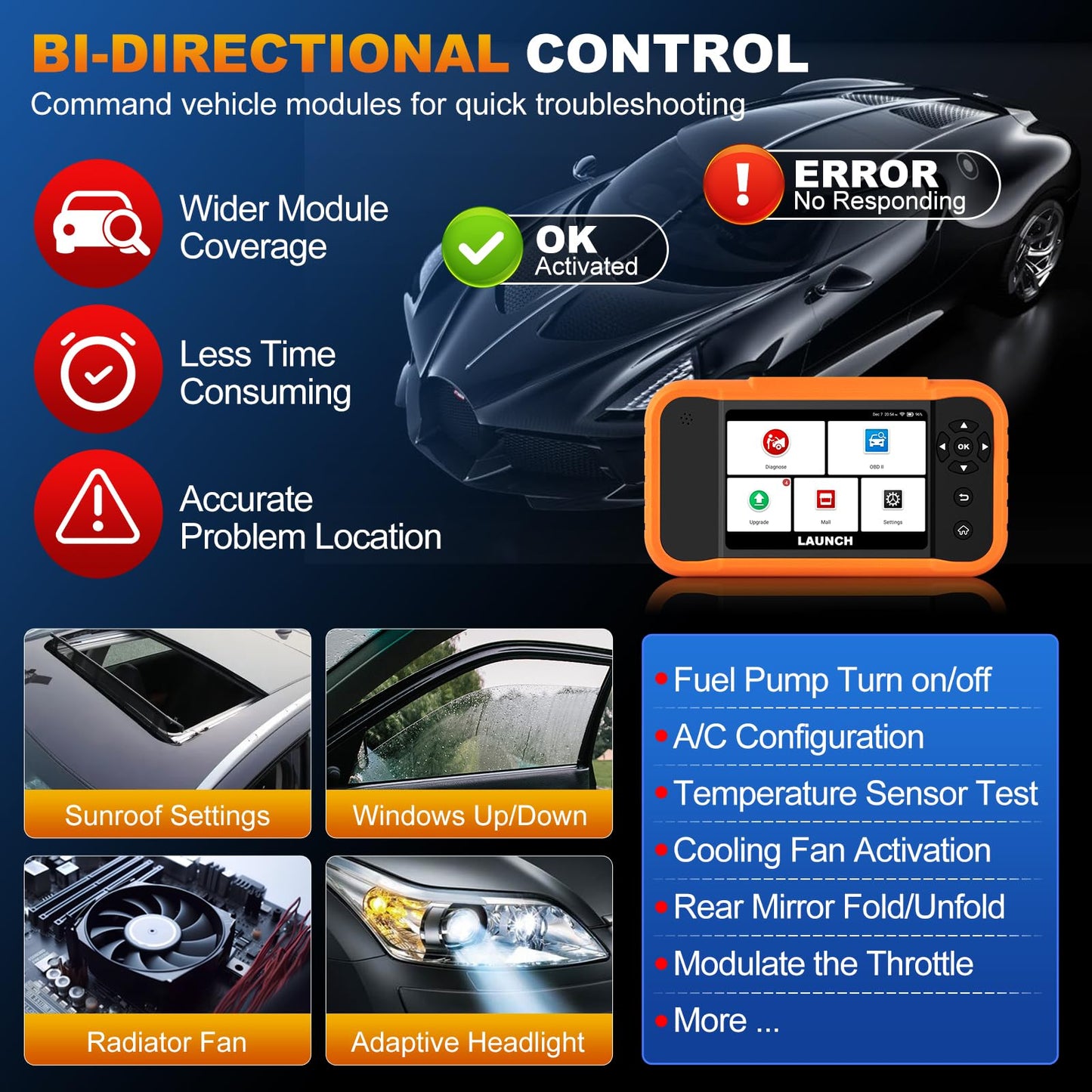 LAUNCH X431 Creader Elite 2.0 BBA 2025 OBD2 Scanner for BMW & Benz