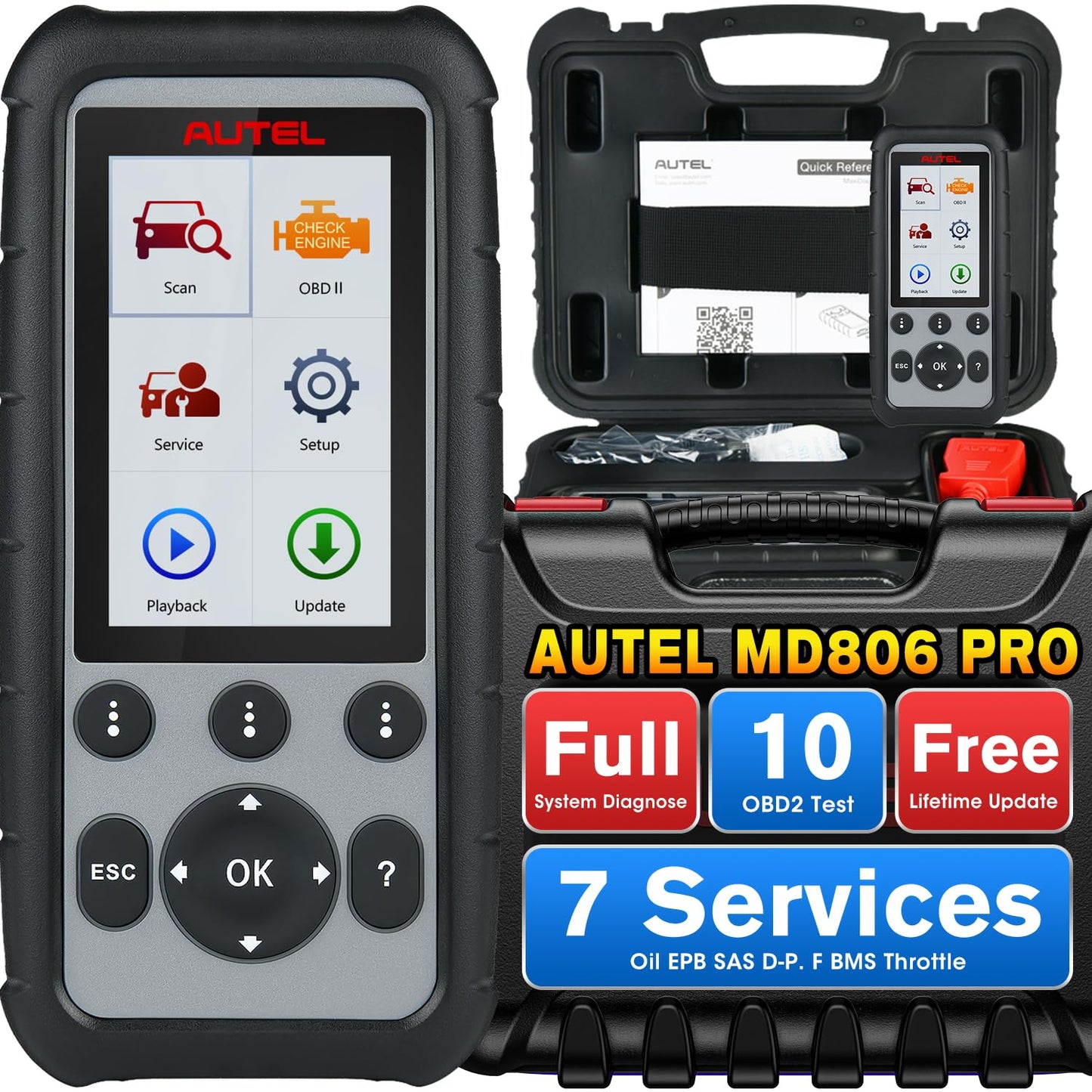 Autel MaxiDiag MD806 PRO OBD2 Full Systems Diagnostic Scanner