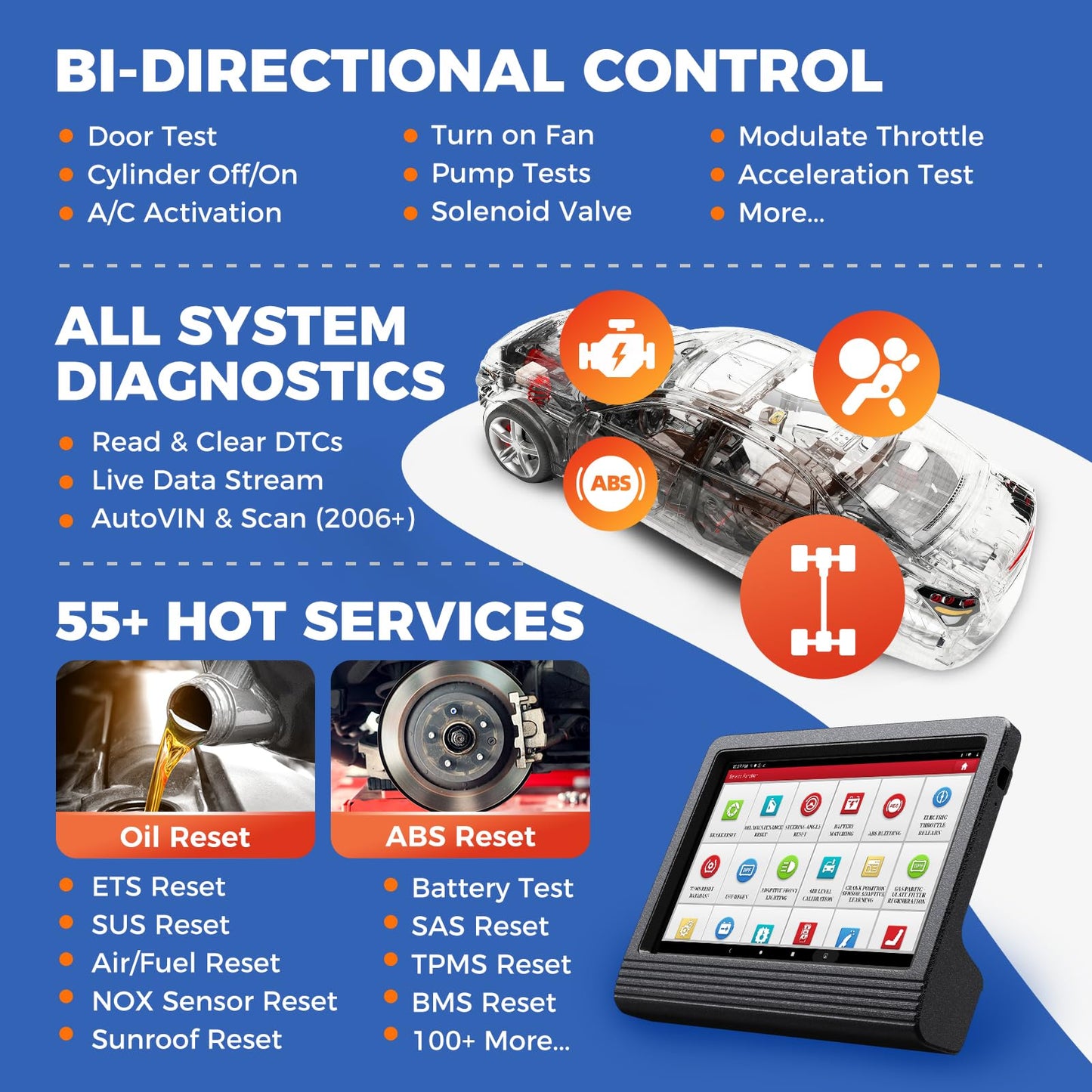 LAUNCH X431 V+ Pro3 Elite 2025 – Bi-Directional Scan Tool
